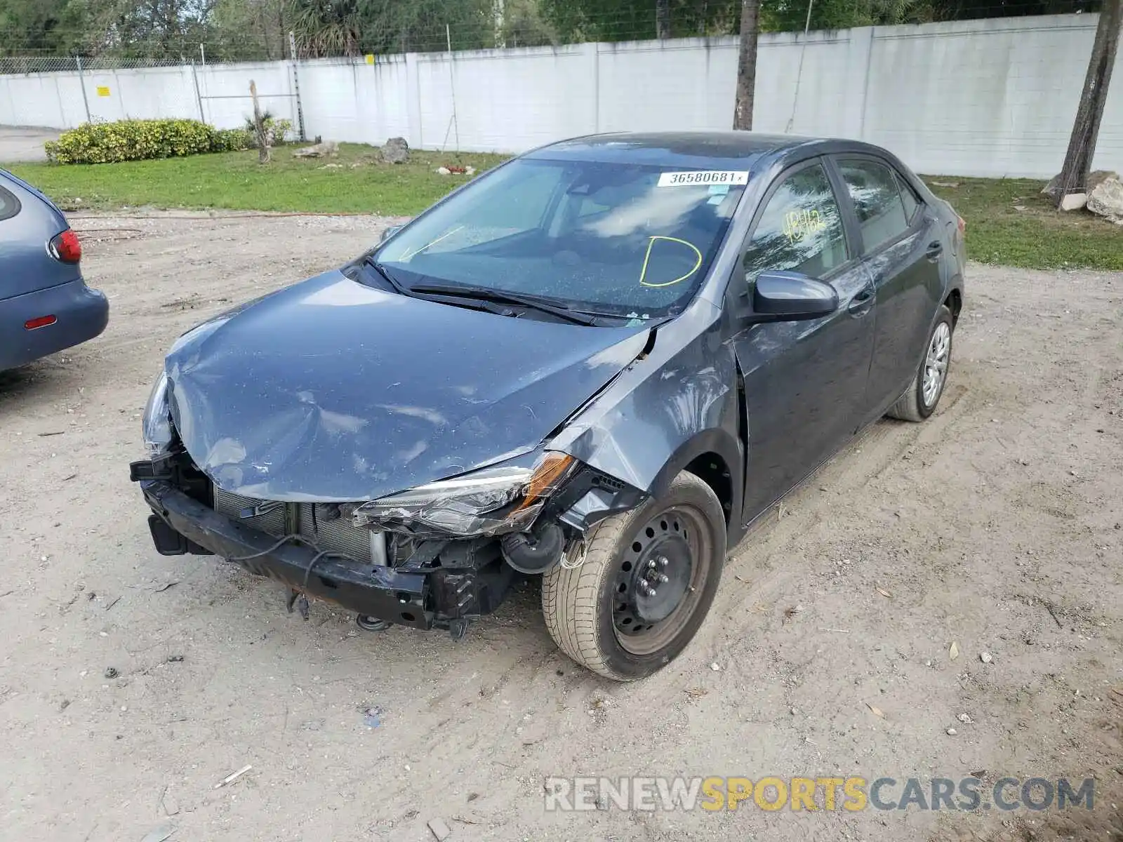 2 Photograph of a damaged car 2T1BURHE8KC127203 TOYOTA COROLLA 2019