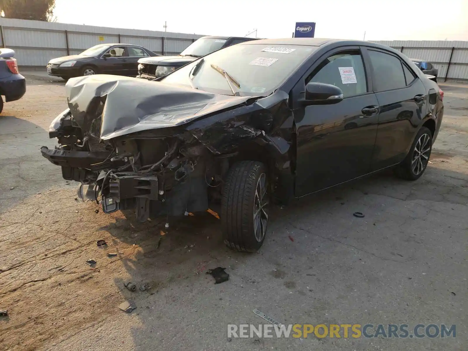 2 Photograph of a damaged car 2T1BURHE8KC127914 TOYOTA COROLLA 2019