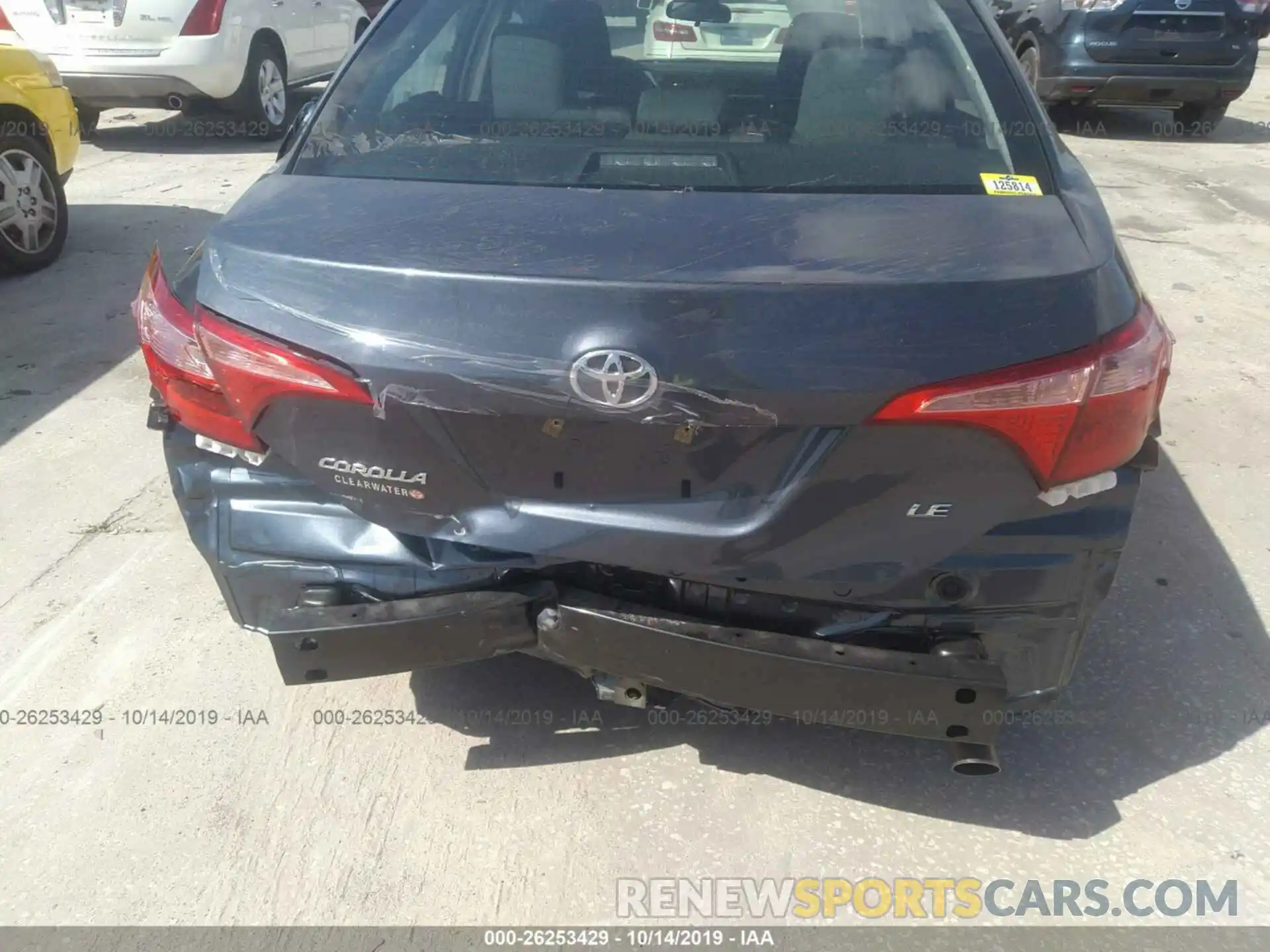 6 Photograph of a damaged car 2T1BURHE8KC128898 TOYOTA COROLLA 2019