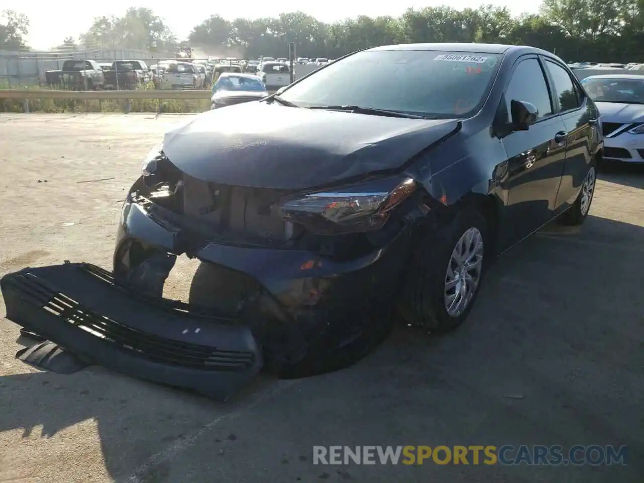 2 Photograph of a damaged car 2T1BURHE8KC129713 TOYOTA COROLLA 2019