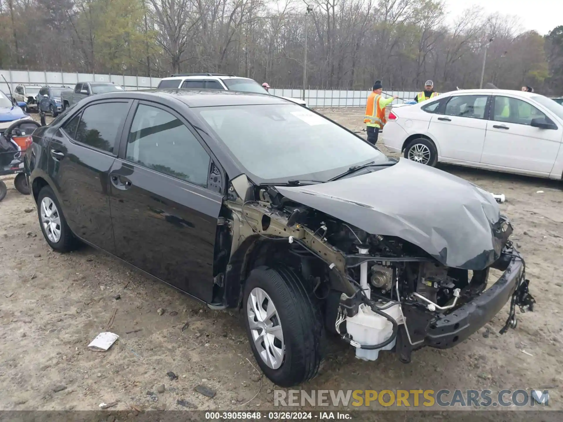 1 Photograph of a damaged car 2T1BURHE8KC131137 TOYOTA COROLLA 2019
