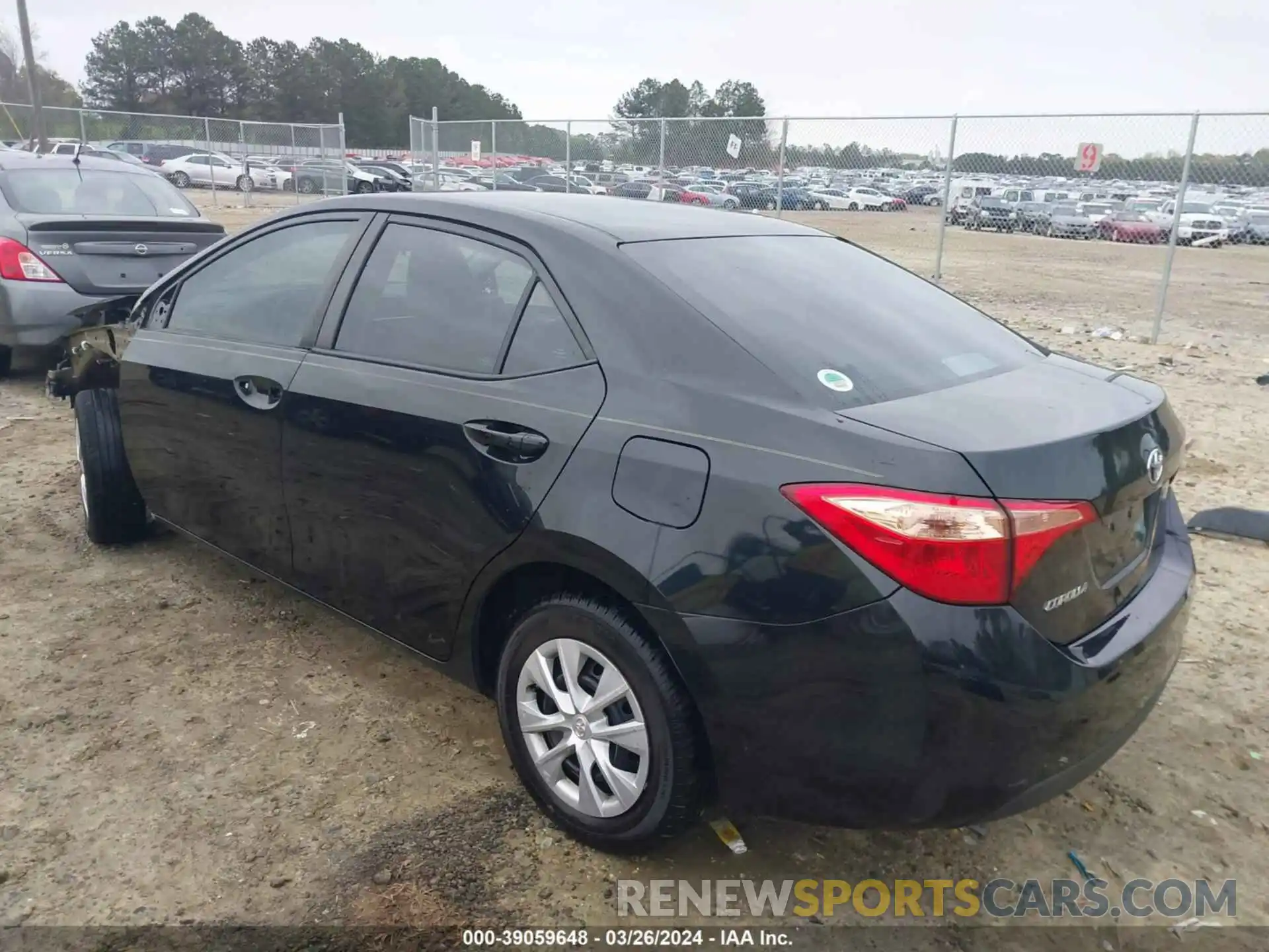 3 Photograph of a damaged car 2T1BURHE8KC131137 TOYOTA COROLLA 2019