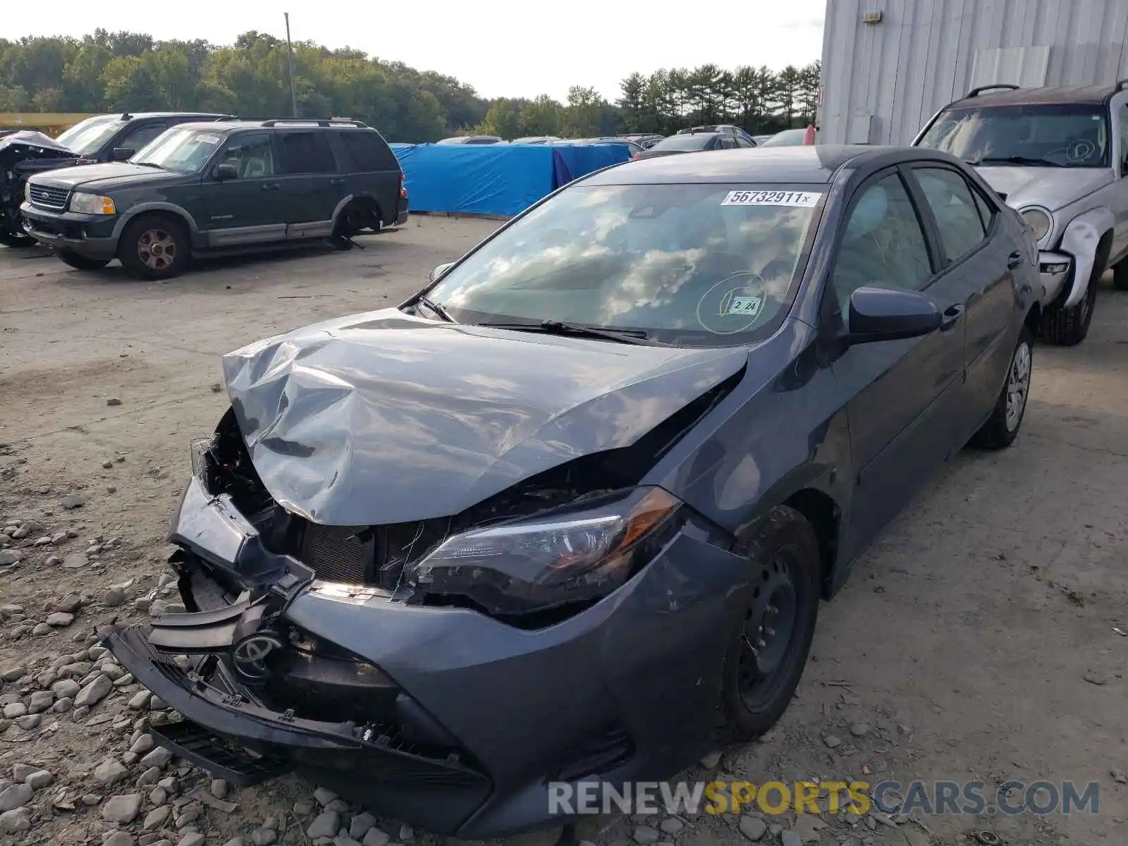 2 Photograph of a damaged car 2T1BURHE8KC131798 TOYOTA COROLLA 2019