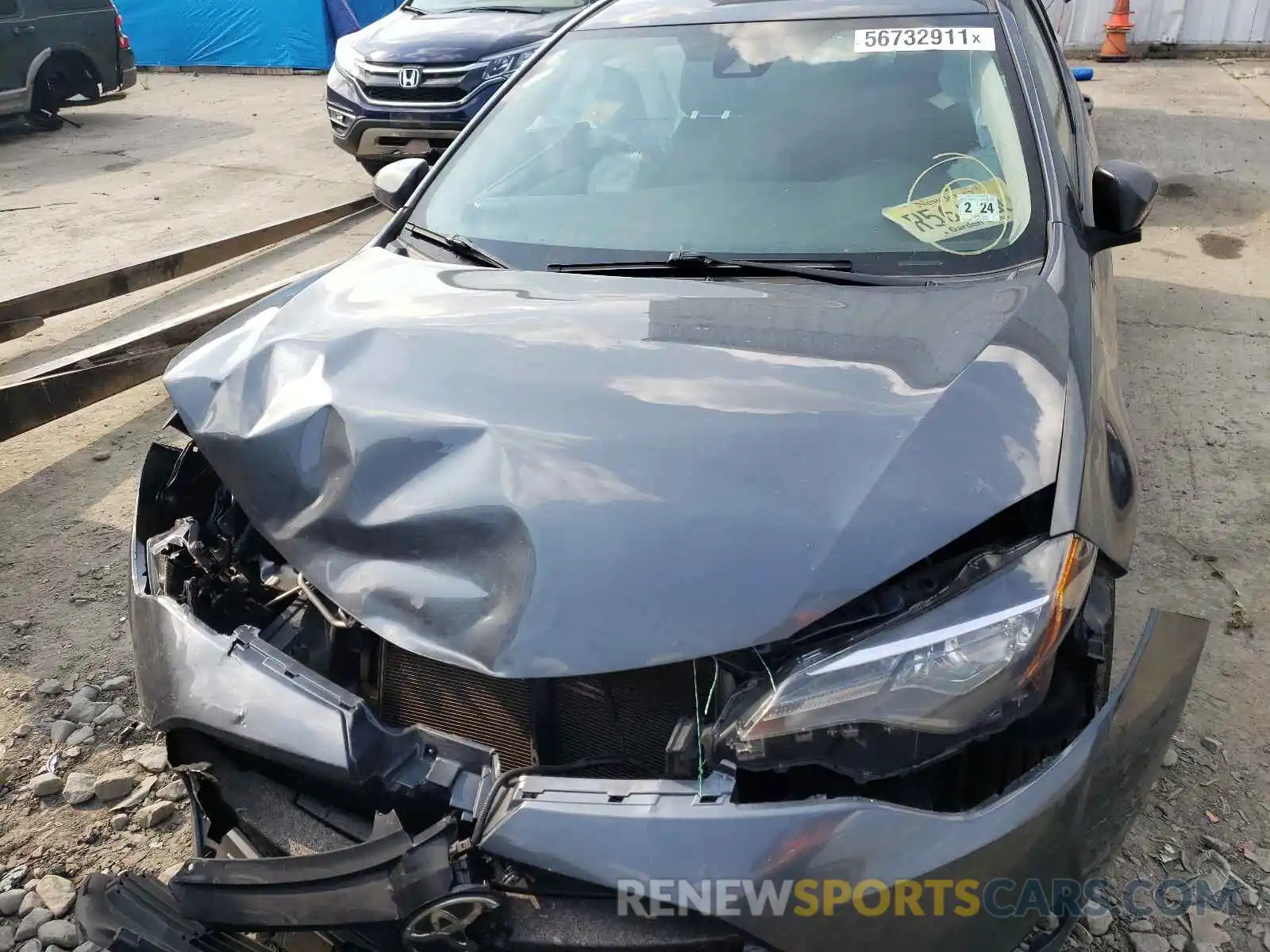 7 Photograph of a damaged car 2T1BURHE8KC131798 TOYOTA COROLLA 2019