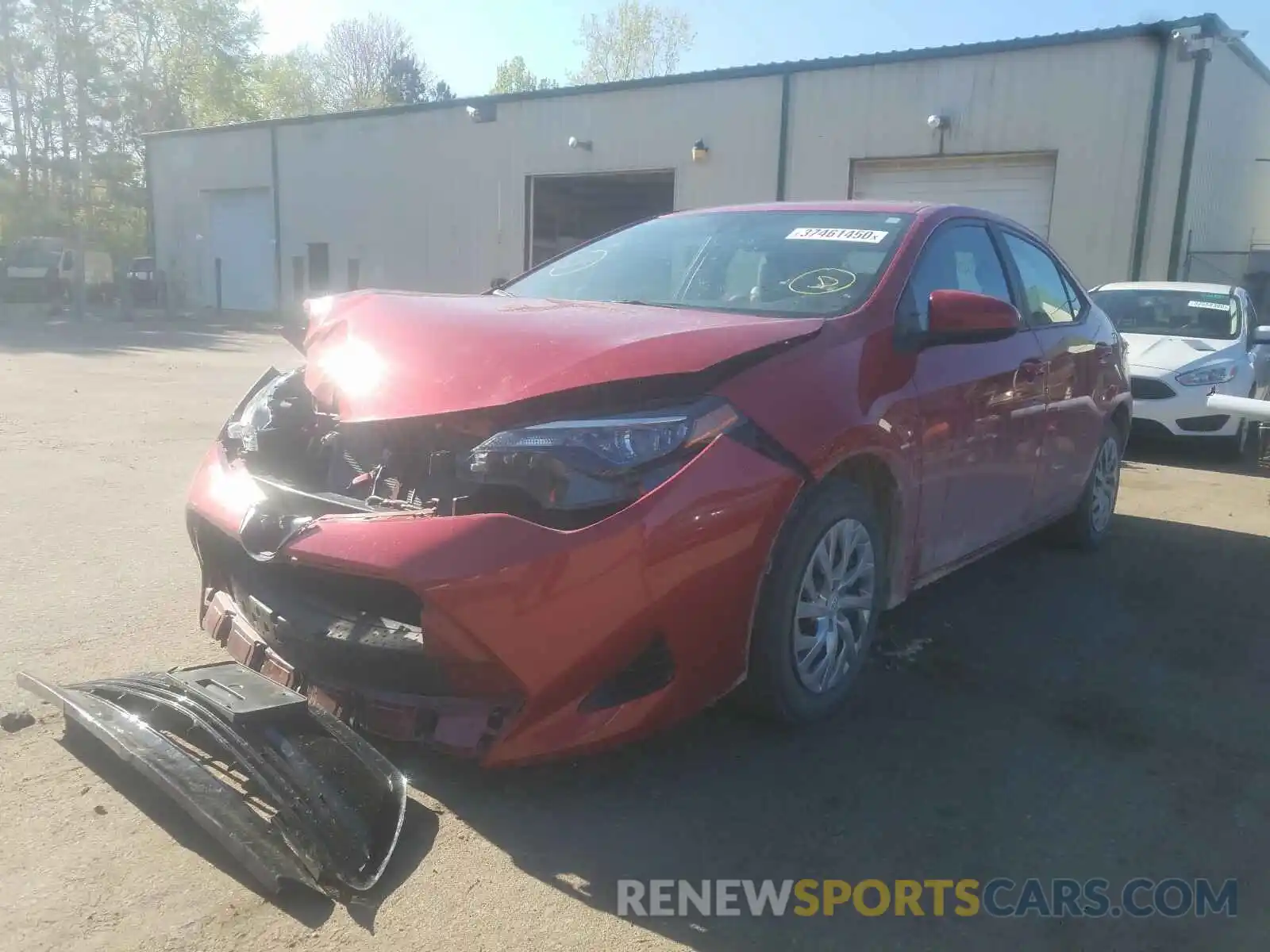 2 Photograph of a damaged car 2T1BURHE8KC132403 TOYOTA COROLLA 2019