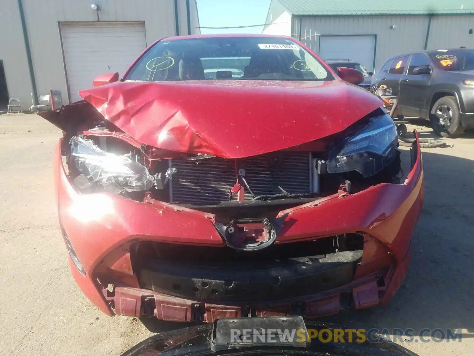 9 Photograph of a damaged car 2T1BURHE8KC132403 TOYOTA COROLLA 2019