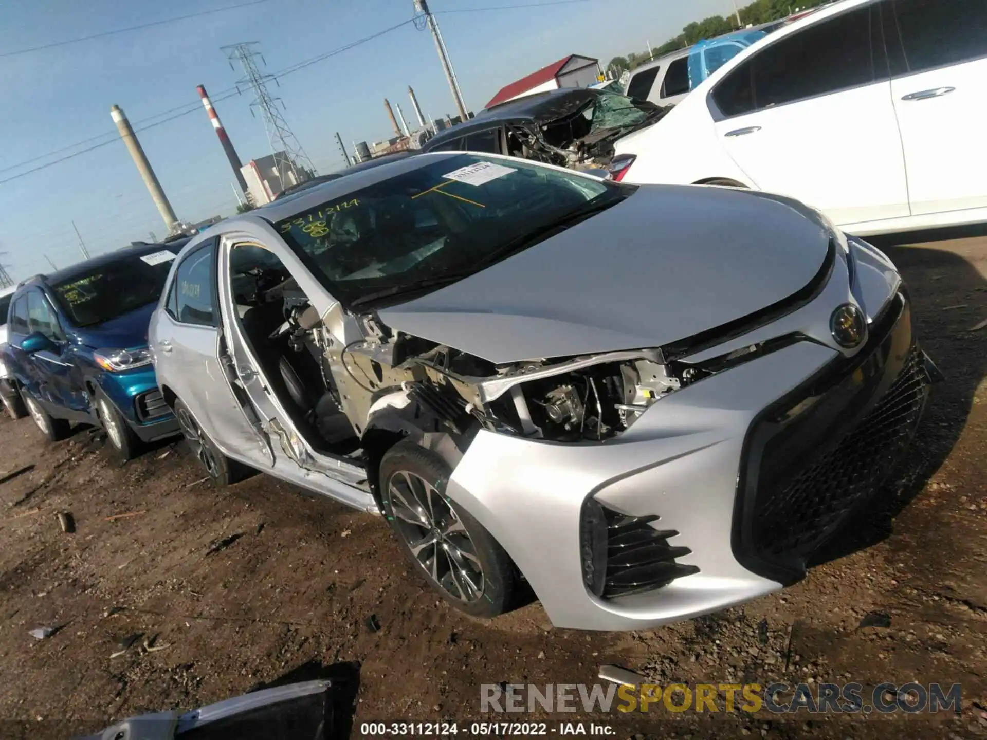 1 Photograph of a damaged car 2T1BURHE8KC132501 TOYOTA COROLLA 2019