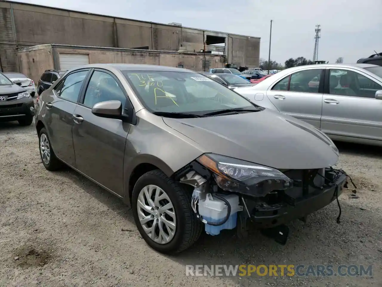 1 Photograph of a damaged car 2T1BURHE8KC132529 TOYOTA COROLLA 2019