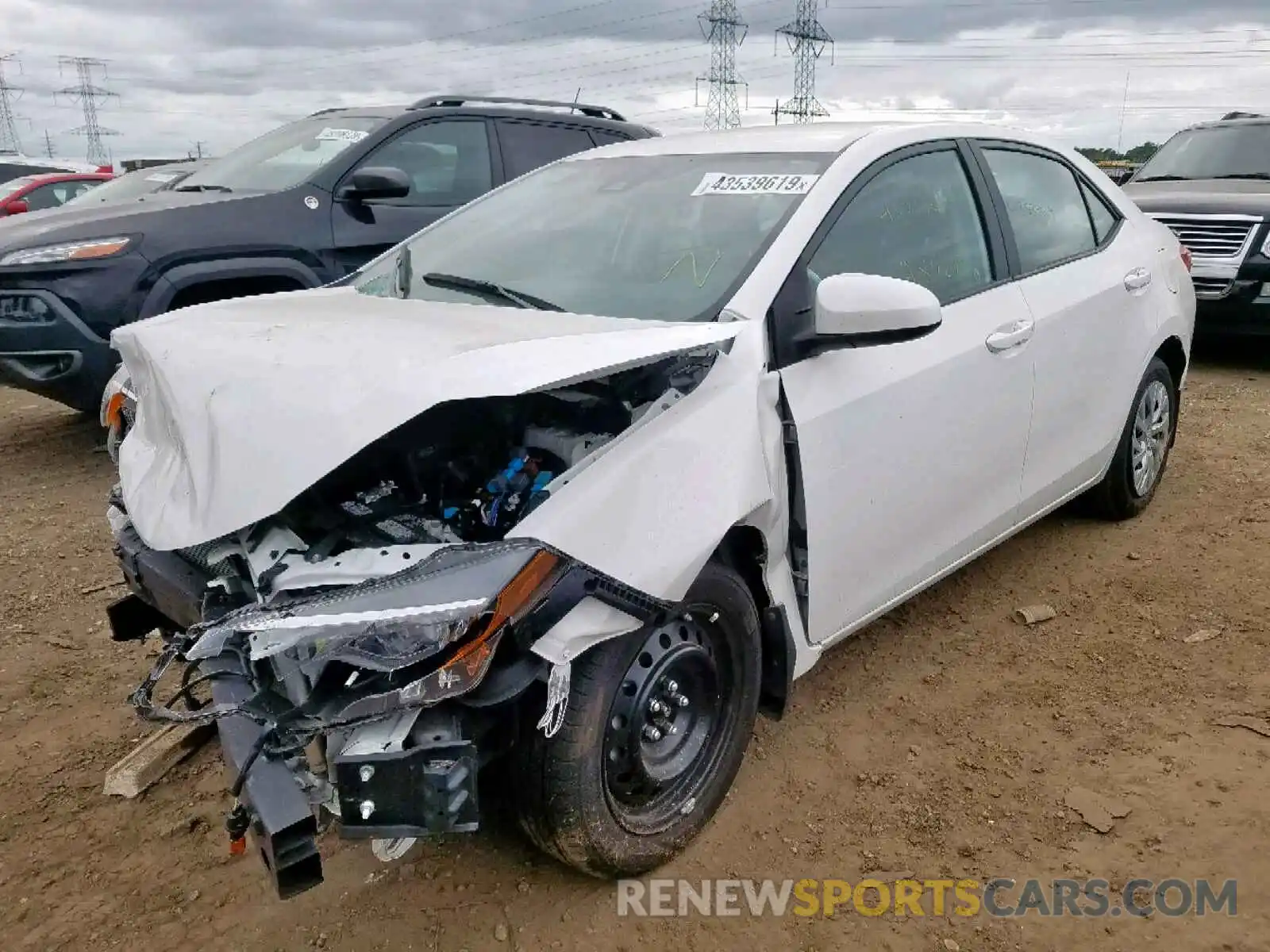 2 Photograph of a damaged car 2T1BURHE8KC132966 TOYOTA COROLLA 2019