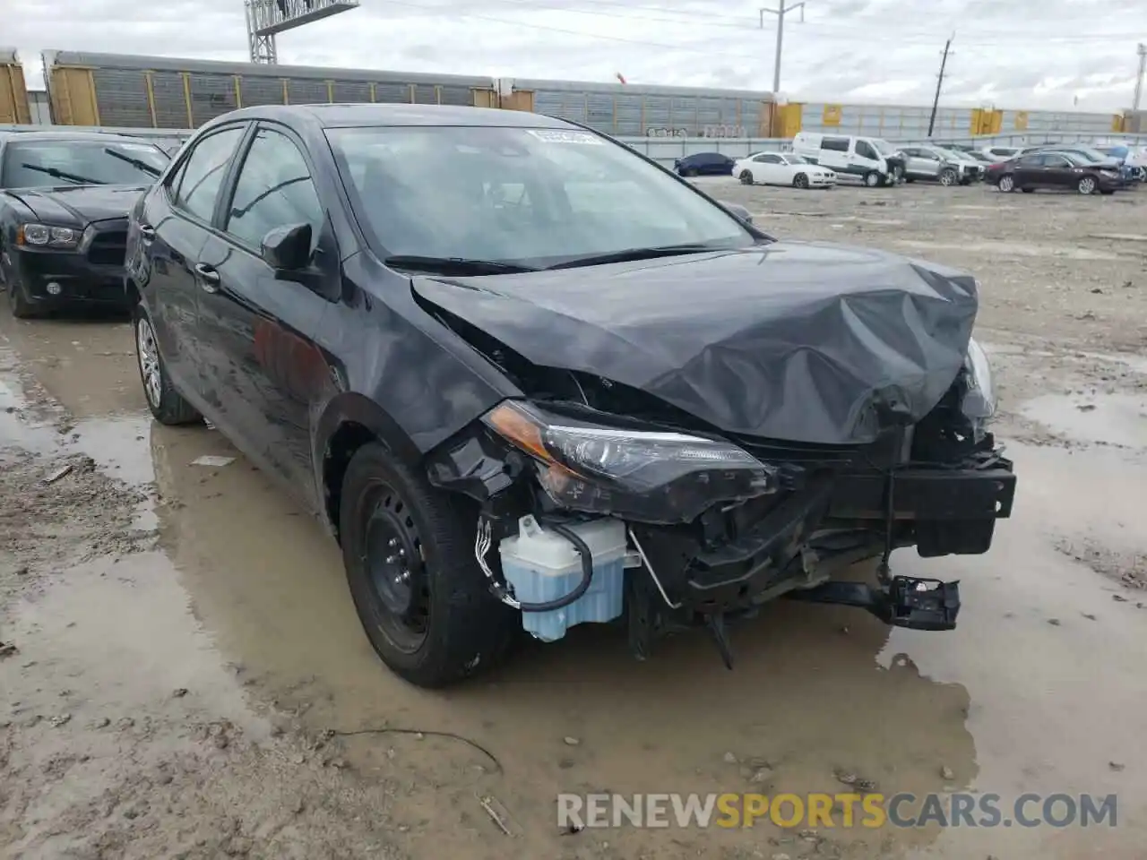 1 Photograph of a damaged car 2T1BURHE8KC133373 TOYOTA COROLLA 2019