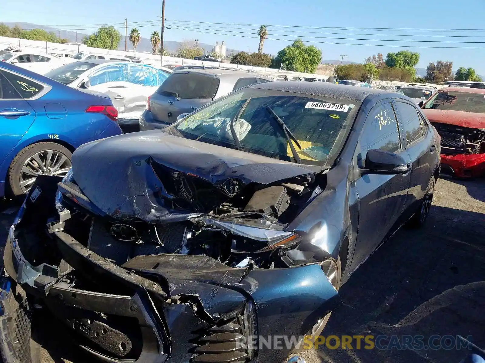 2 Photograph of a damaged car 2T1BURHE8KC133860 TOYOTA COROLLA 2019