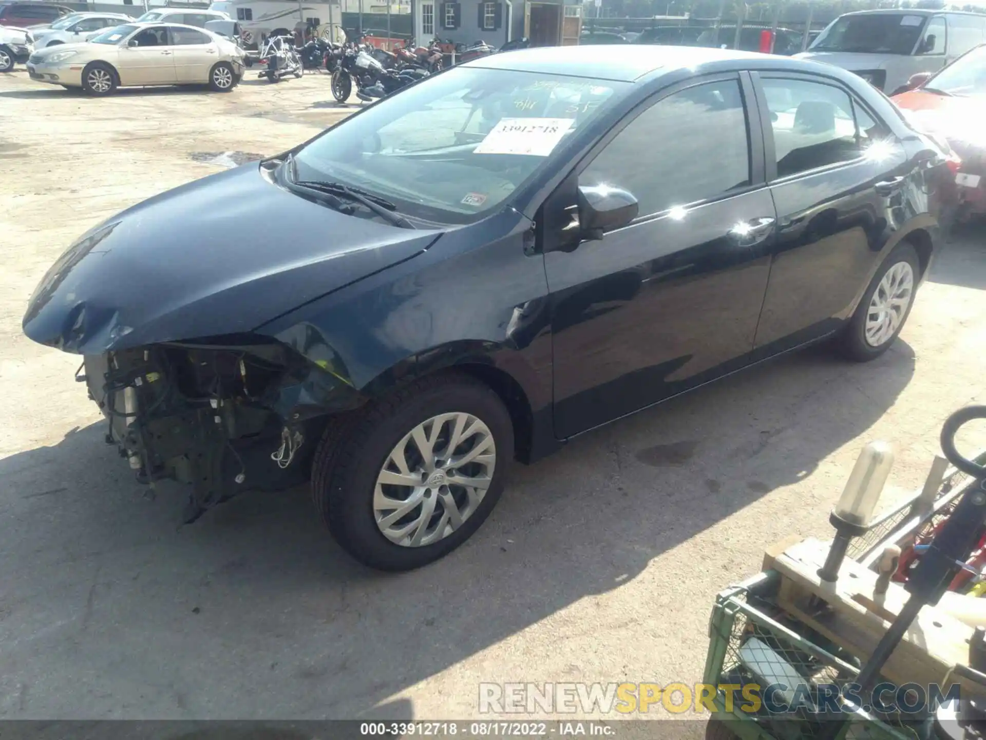 2 Photograph of a damaged car 2T1BURHE8KC134099 TOYOTA COROLLA 2019