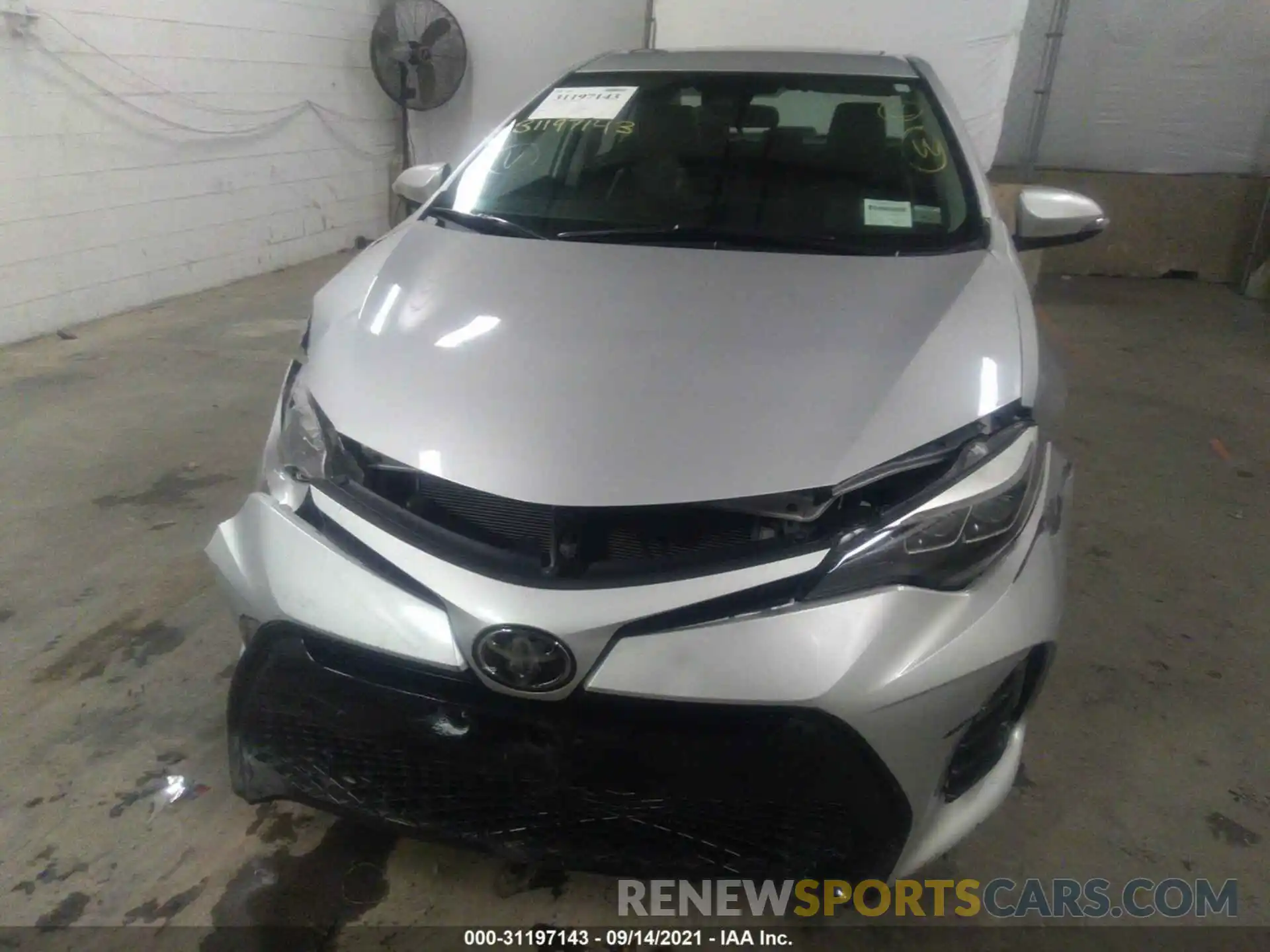 6 Photograph of a damaged car 2T1BURHE8KC134538 TOYOTA COROLLA 2019