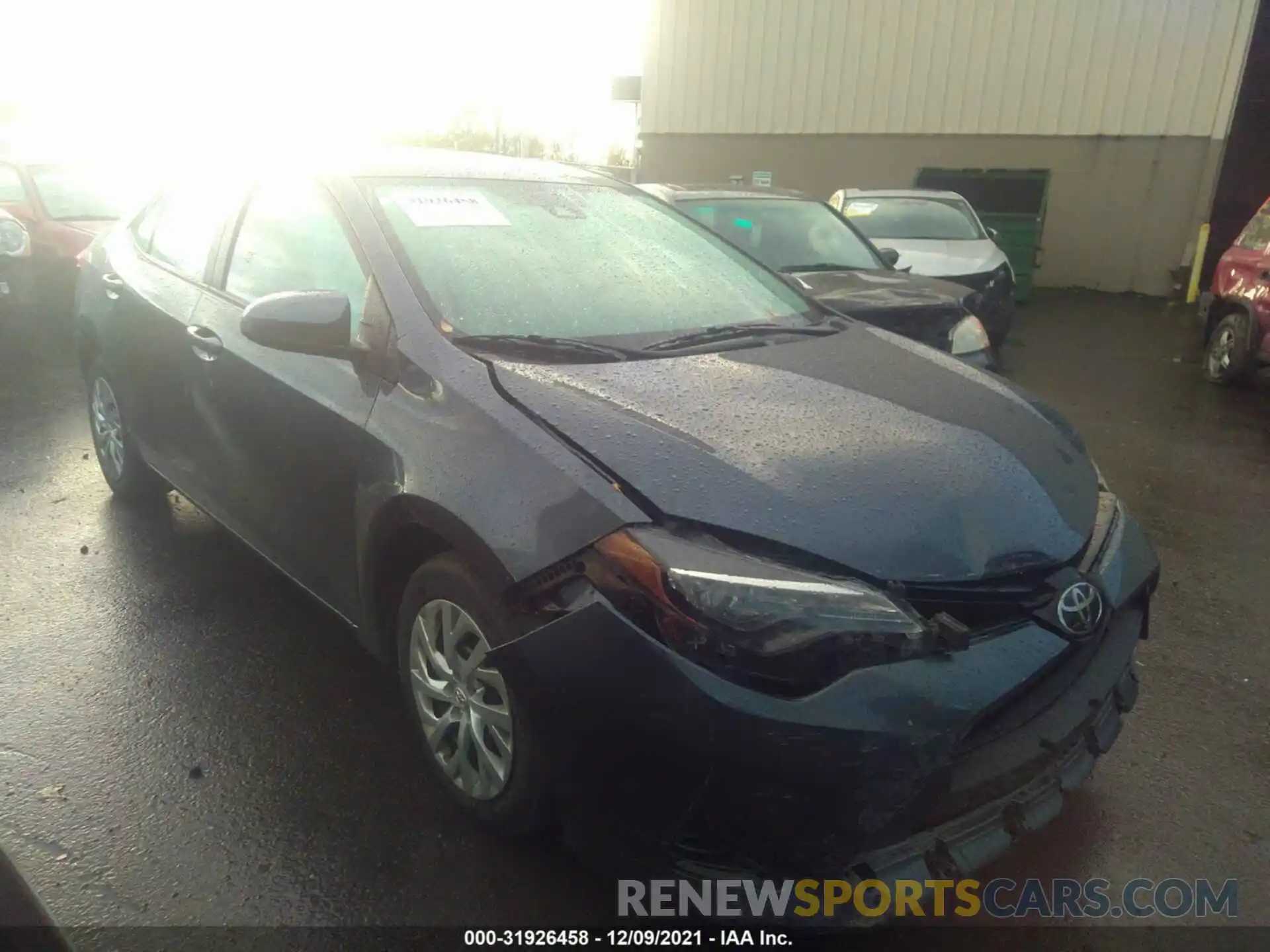 1 Photograph of a damaged car 2T1BURHE8KC134748 TOYOTA COROLLA 2019