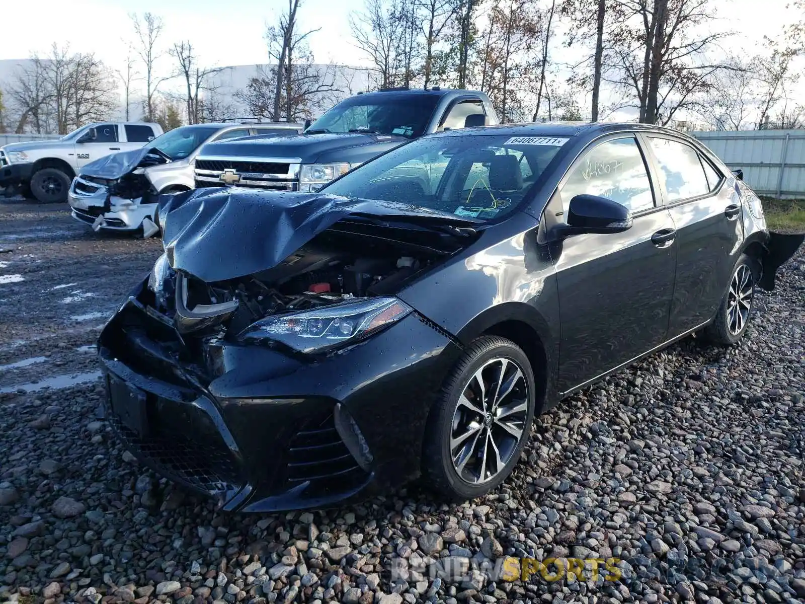 2 Photograph of a damaged car 2T1BURHE8KC135902 TOYOTA COROLLA 2019