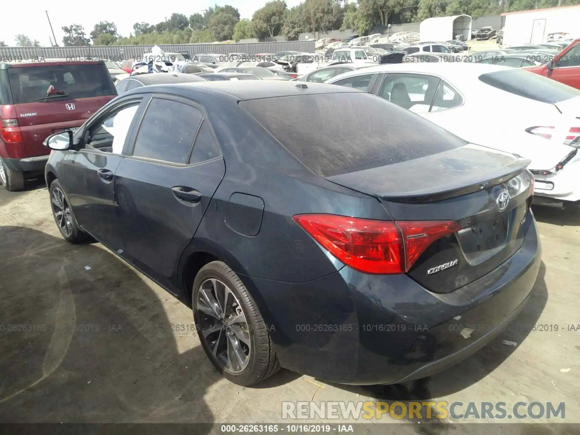 3 Photograph of a damaged car 2T1BURHE8KC137312 TOYOTA COROLLA 2019