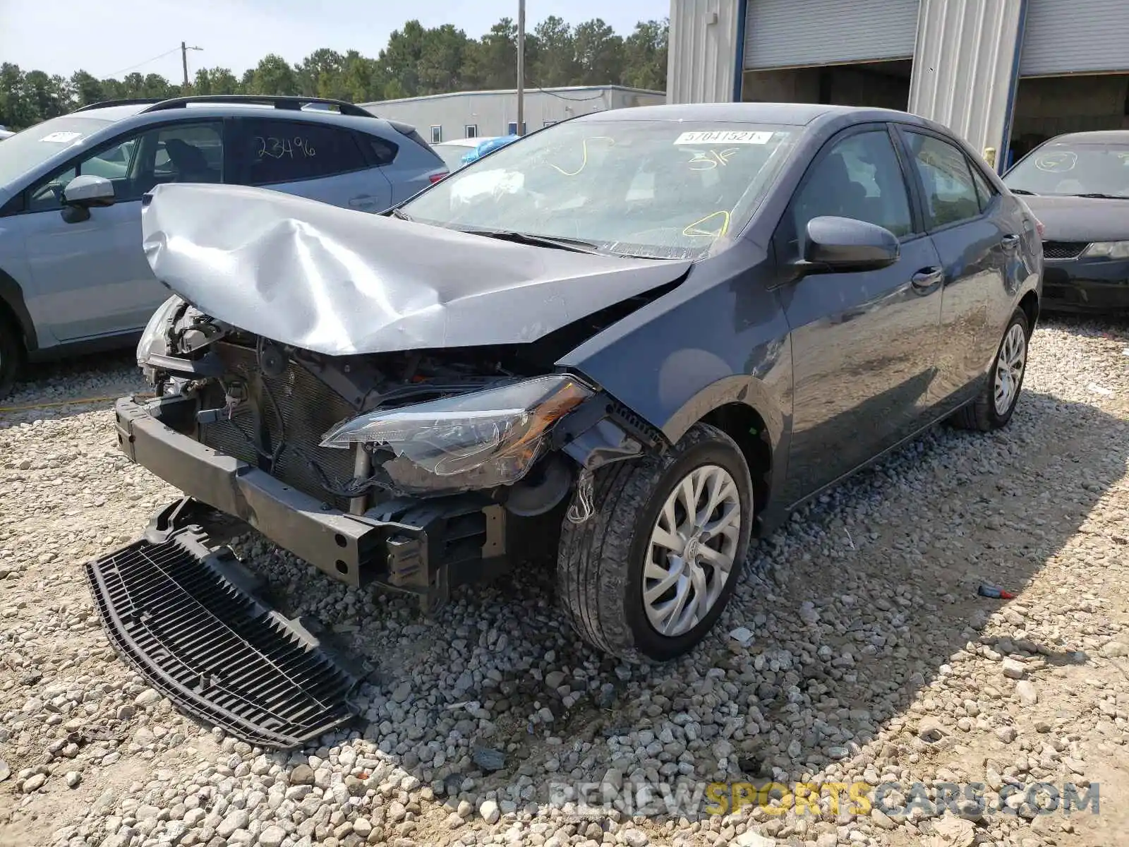 2 Photograph of a damaged car 2T1BURHE8KC138007 TOYOTA COROLLA 2019