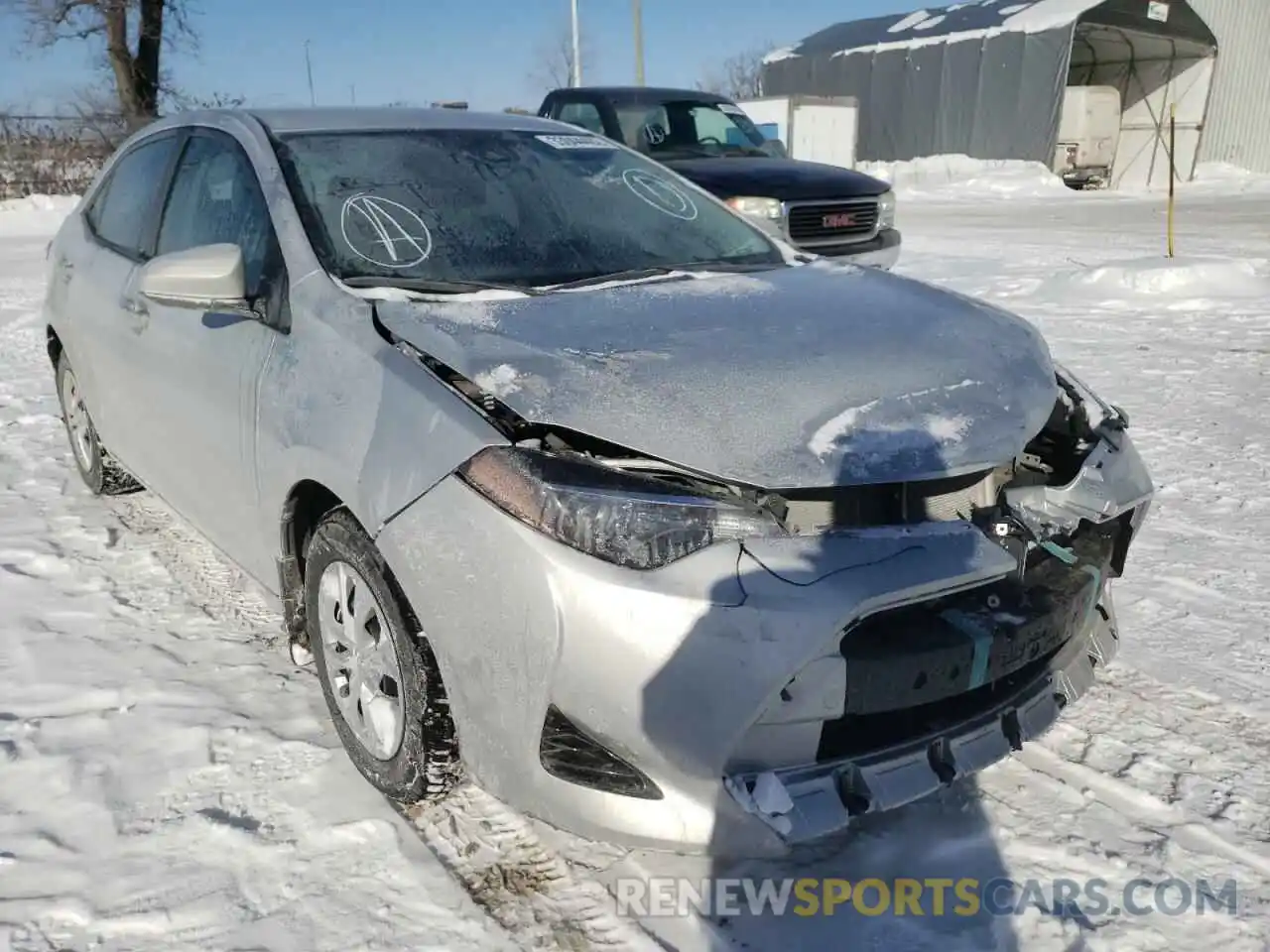 1 Photograph of a damaged car 2T1BURHE8KC138816 TOYOTA COROLLA 2019