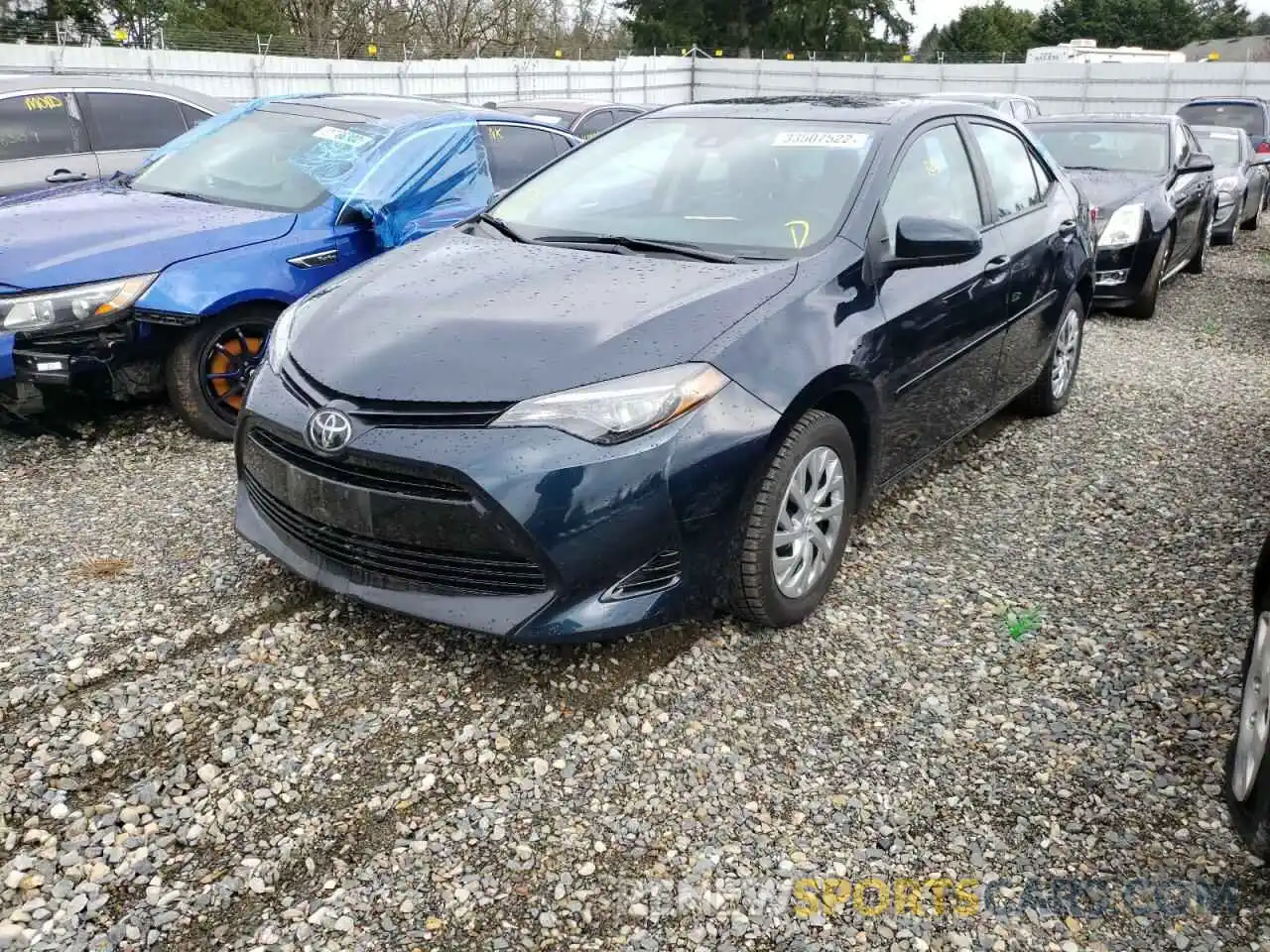 2 Photograph of a damaged car 2T1BURHE8KC139089 TOYOTA COROLLA 2019