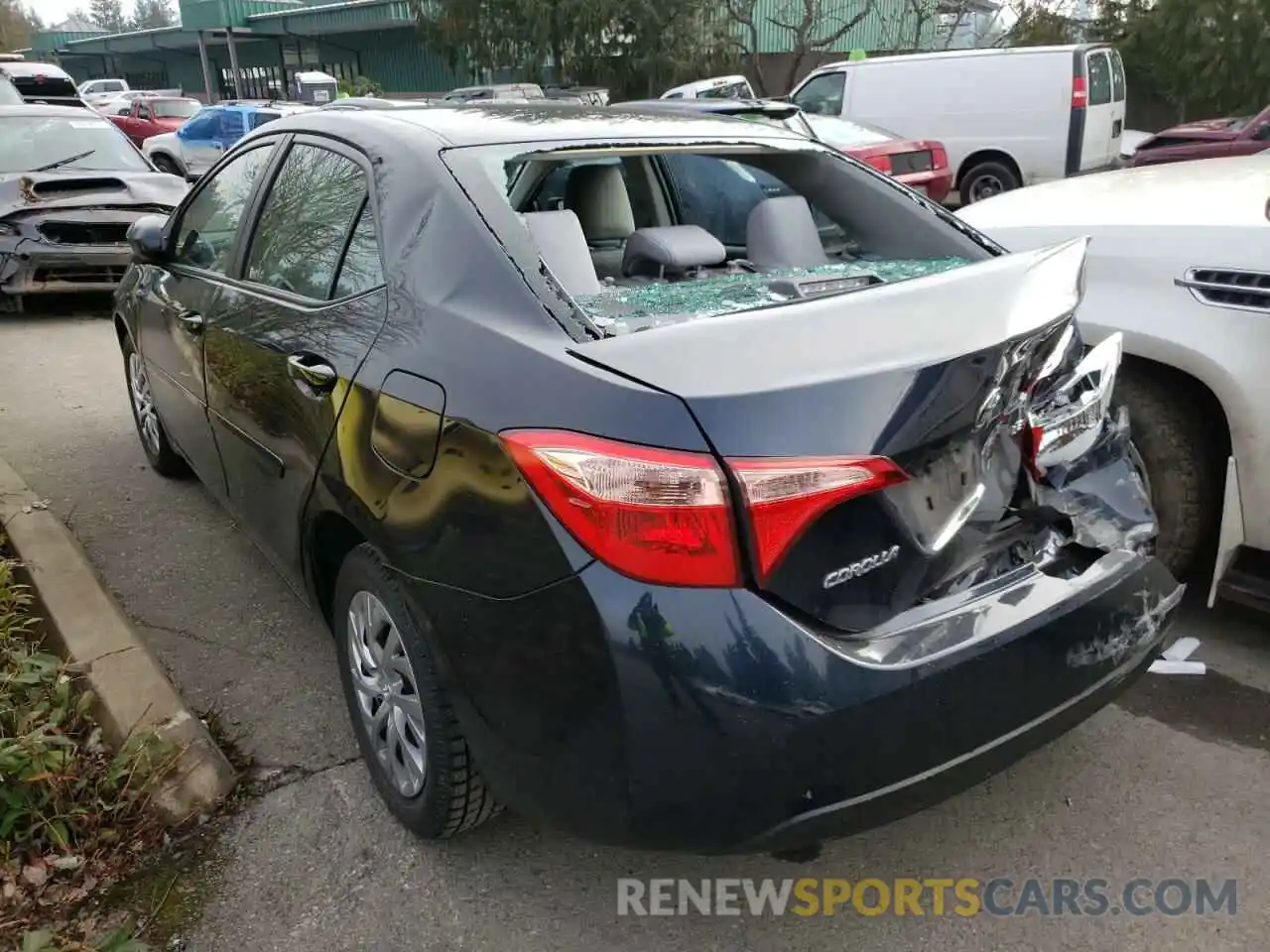 3 Photograph of a damaged car 2T1BURHE8KC139089 TOYOTA COROLLA 2019