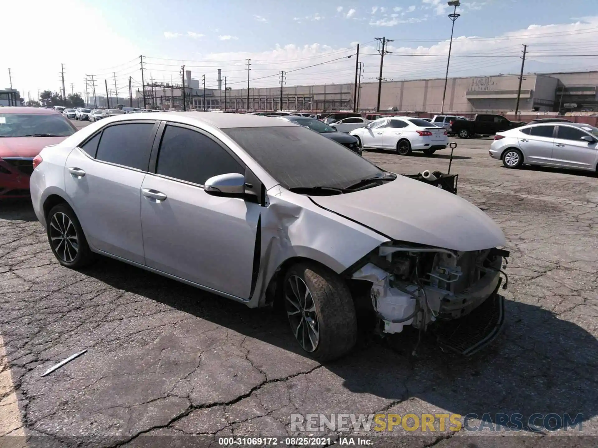 1 Photograph of a damaged car 2T1BURHE8KC139495 TOYOTA COROLLA 2019