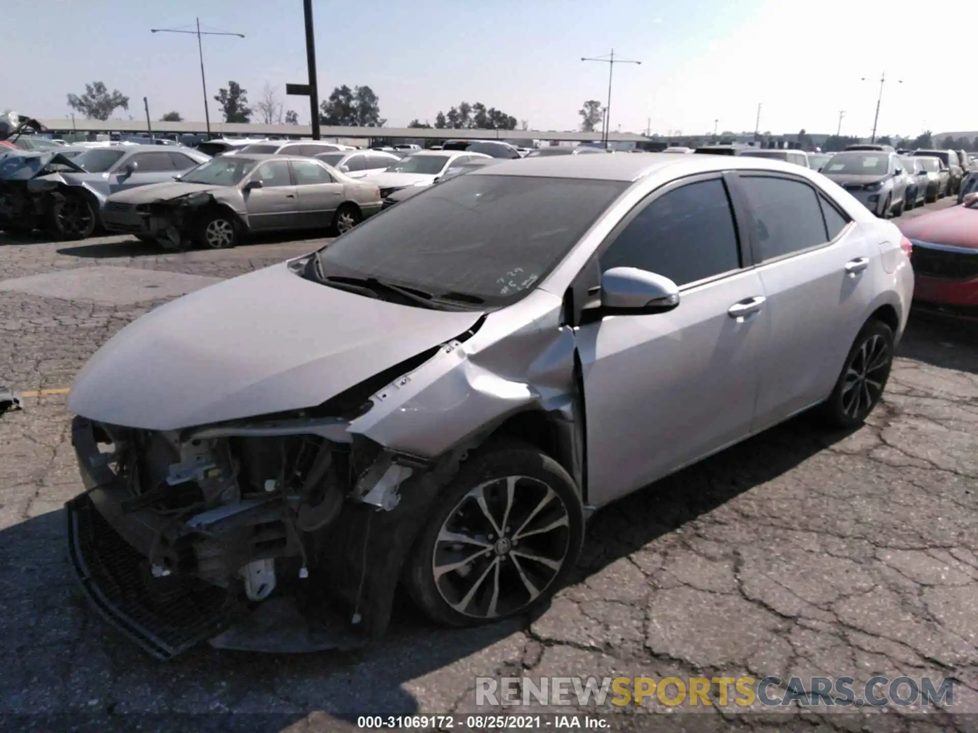 2 Photograph of a damaged car 2T1BURHE8KC139495 TOYOTA COROLLA 2019