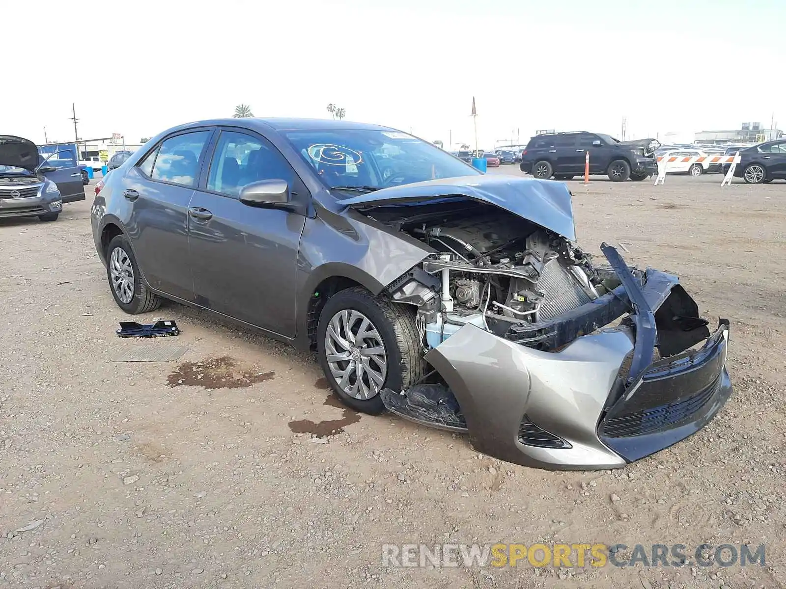 1 Photograph of a damaged car 2T1BURHE8KC139674 TOYOTA COROLLA 2019