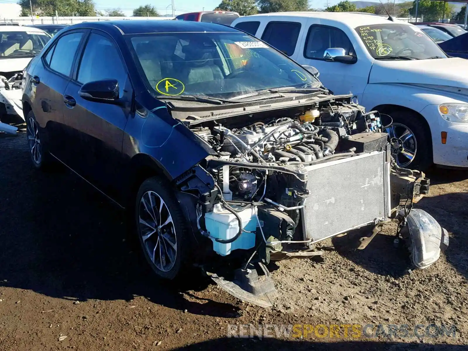 1 Photograph of a damaged car 2T1BURHE8KC141313 TOYOTA COROLLA 2019