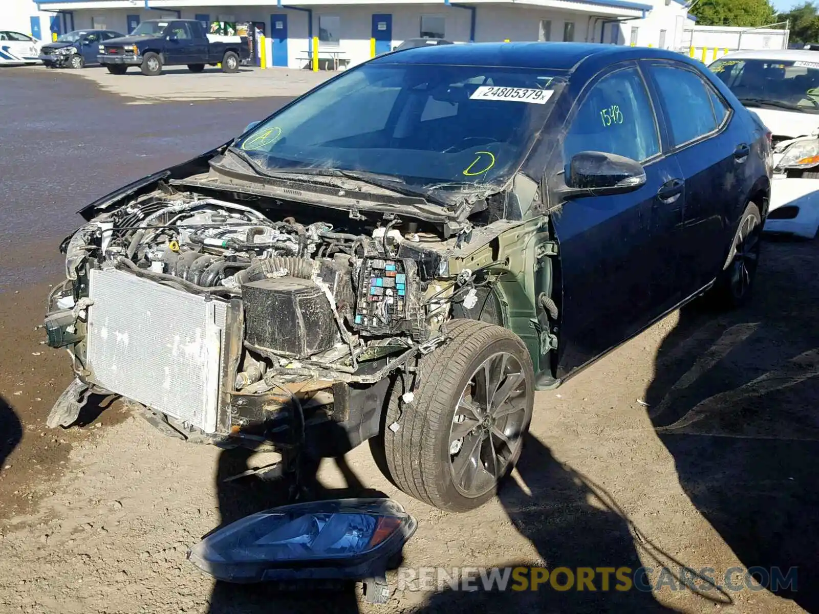 2 Photograph of a damaged car 2T1BURHE8KC141313 TOYOTA COROLLA 2019