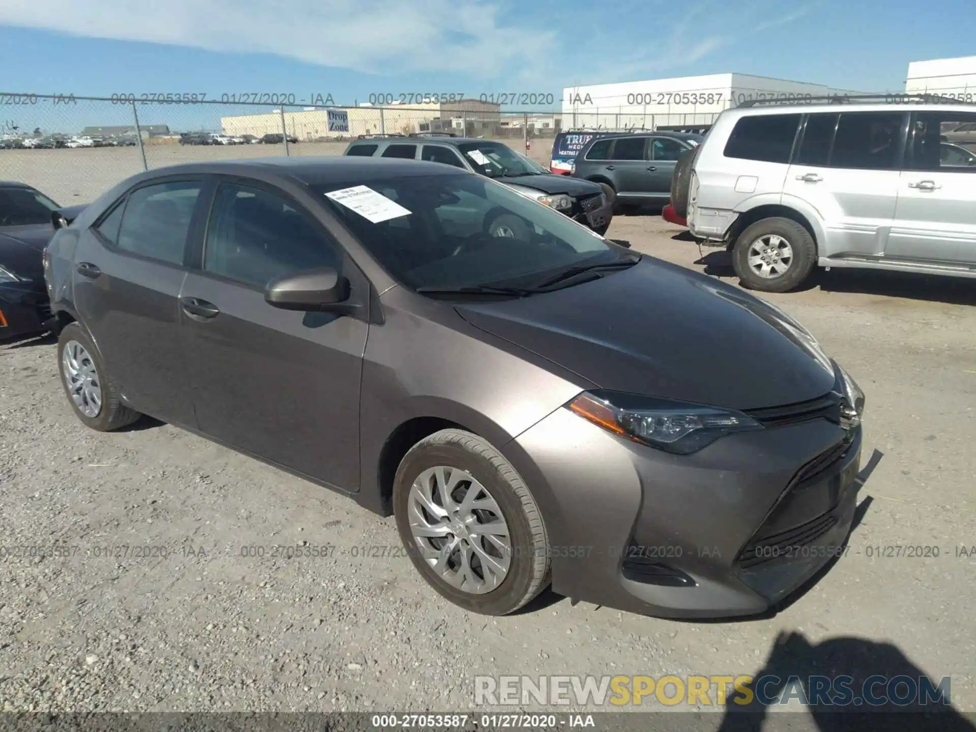 1 Photograph of a damaged car 2T1BURHE8KC141652 TOYOTA COROLLA 2019