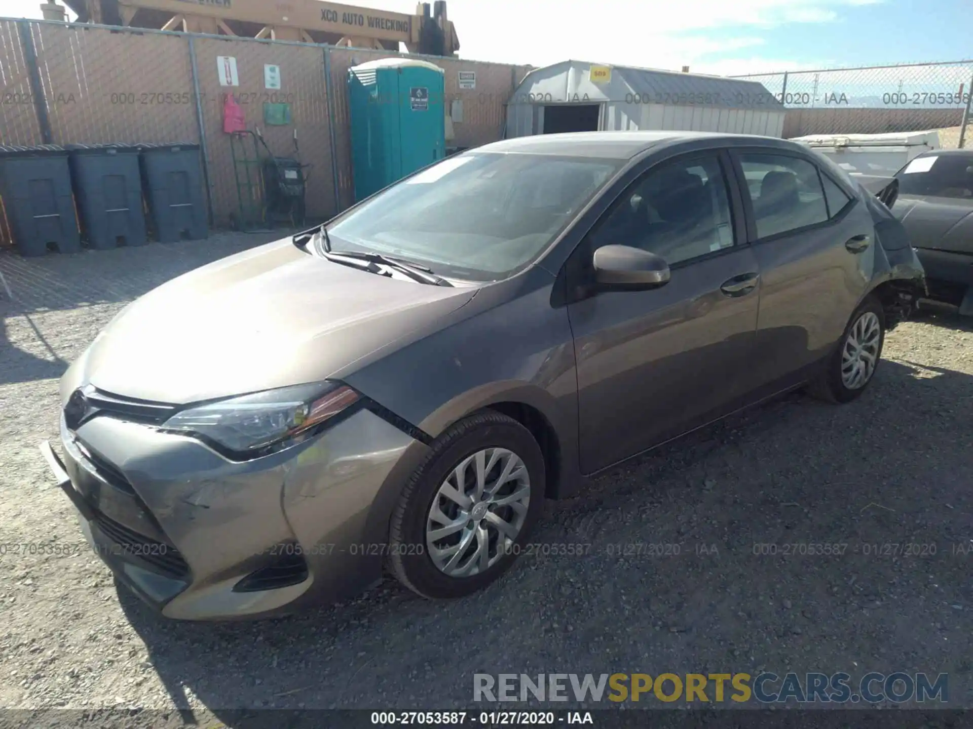 2 Photograph of a damaged car 2T1BURHE8KC141652 TOYOTA COROLLA 2019