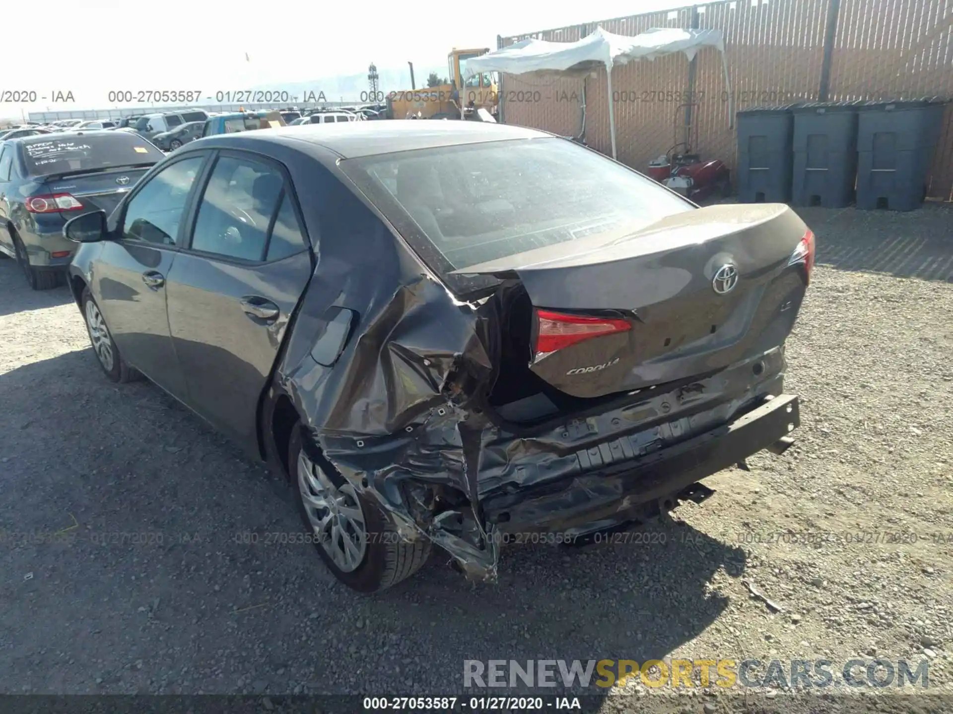 3 Photograph of a damaged car 2T1BURHE8KC141652 TOYOTA COROLLA 2019