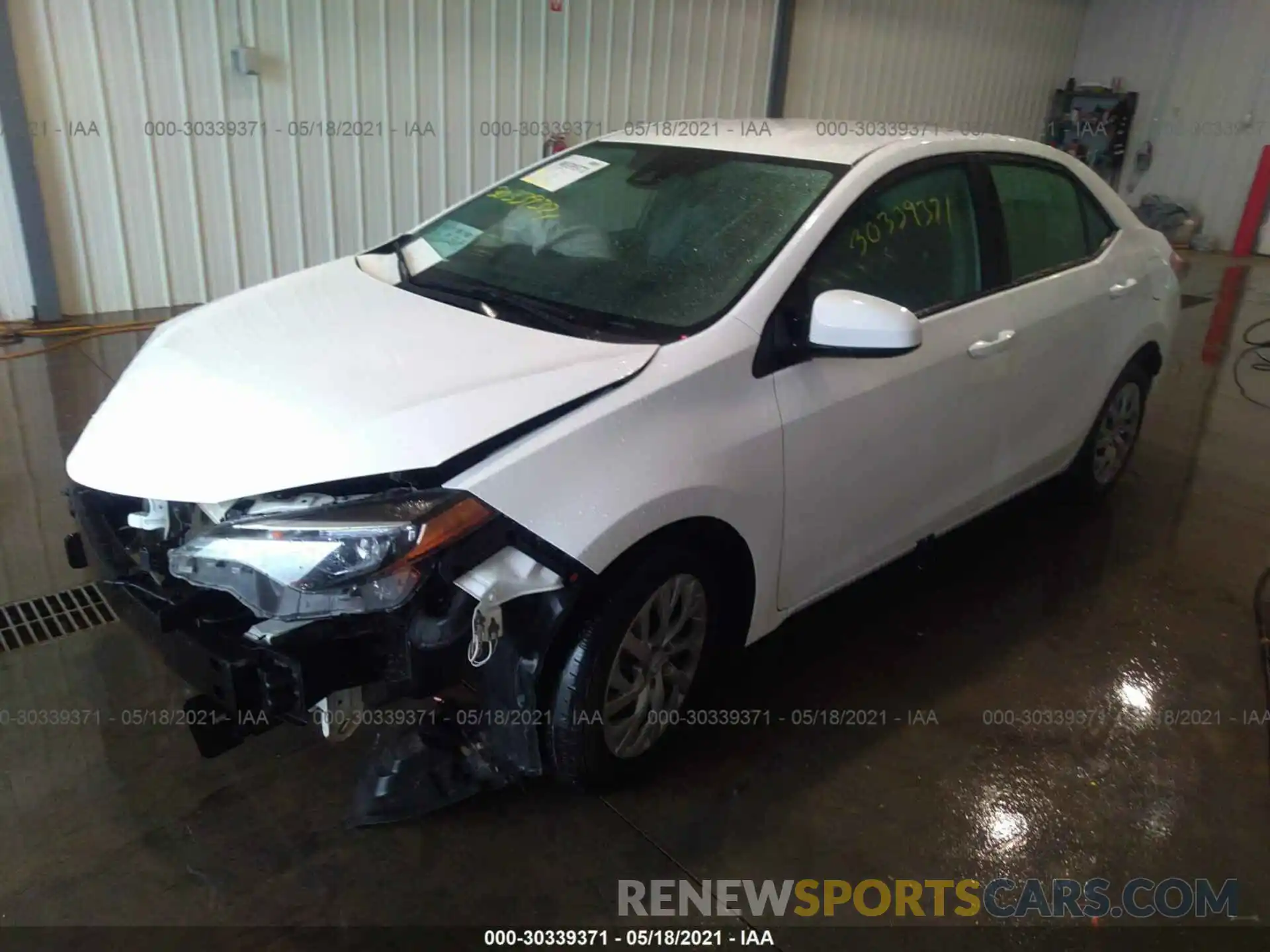 2 Photograph of a damaged car 2T1BURHE8KC142185 TOYOTA COROLLA 2019