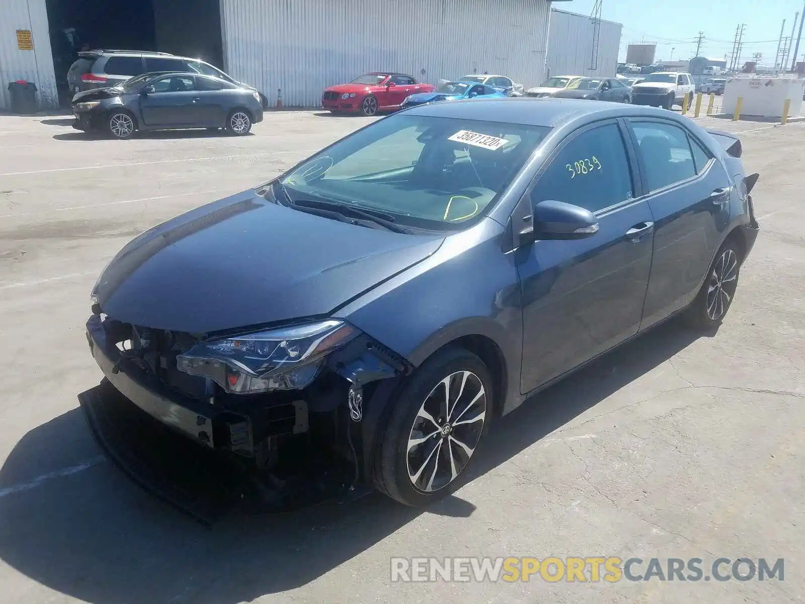 2 Photograph of a damaged car 2T1BURHE8KC142199 TOYOTA COROLLA 2019