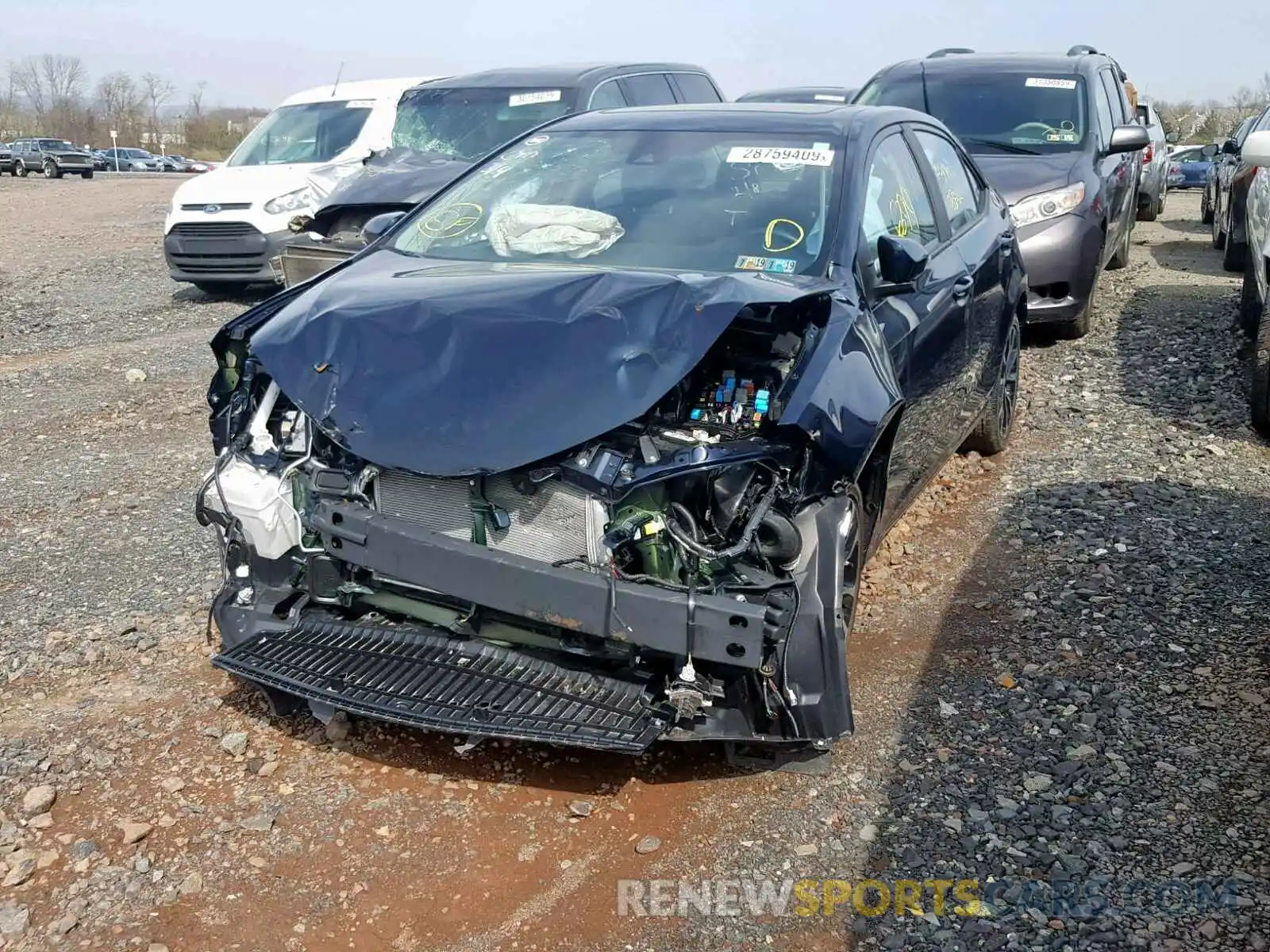 2 Photograph of a damaged car 2T1BURHE8KC142753 TOYOTA COROLLA 2019