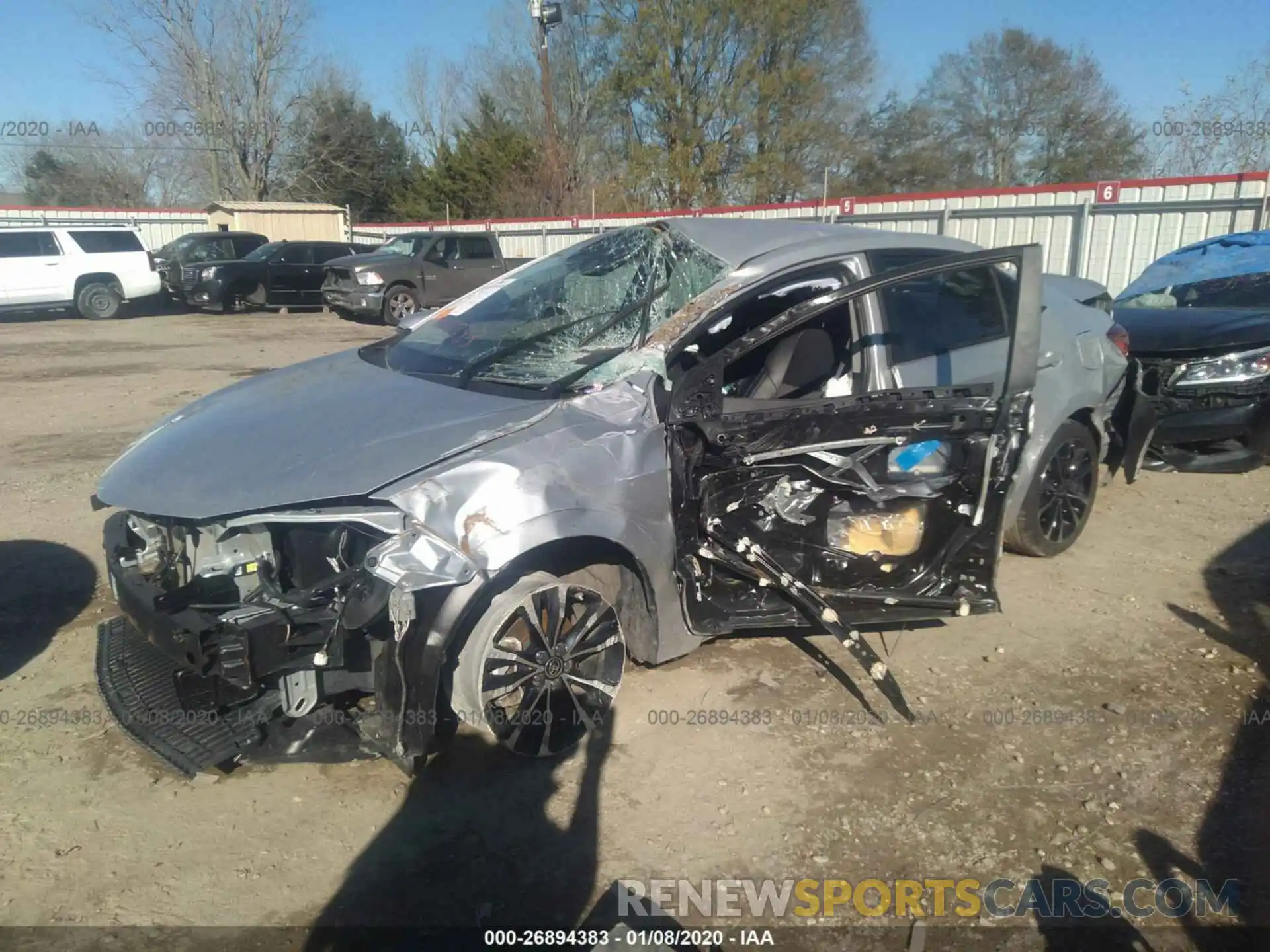 2 Photograph of a damaged car 2T1BURHE8KC143188 TOYOTA COROLLA 2019