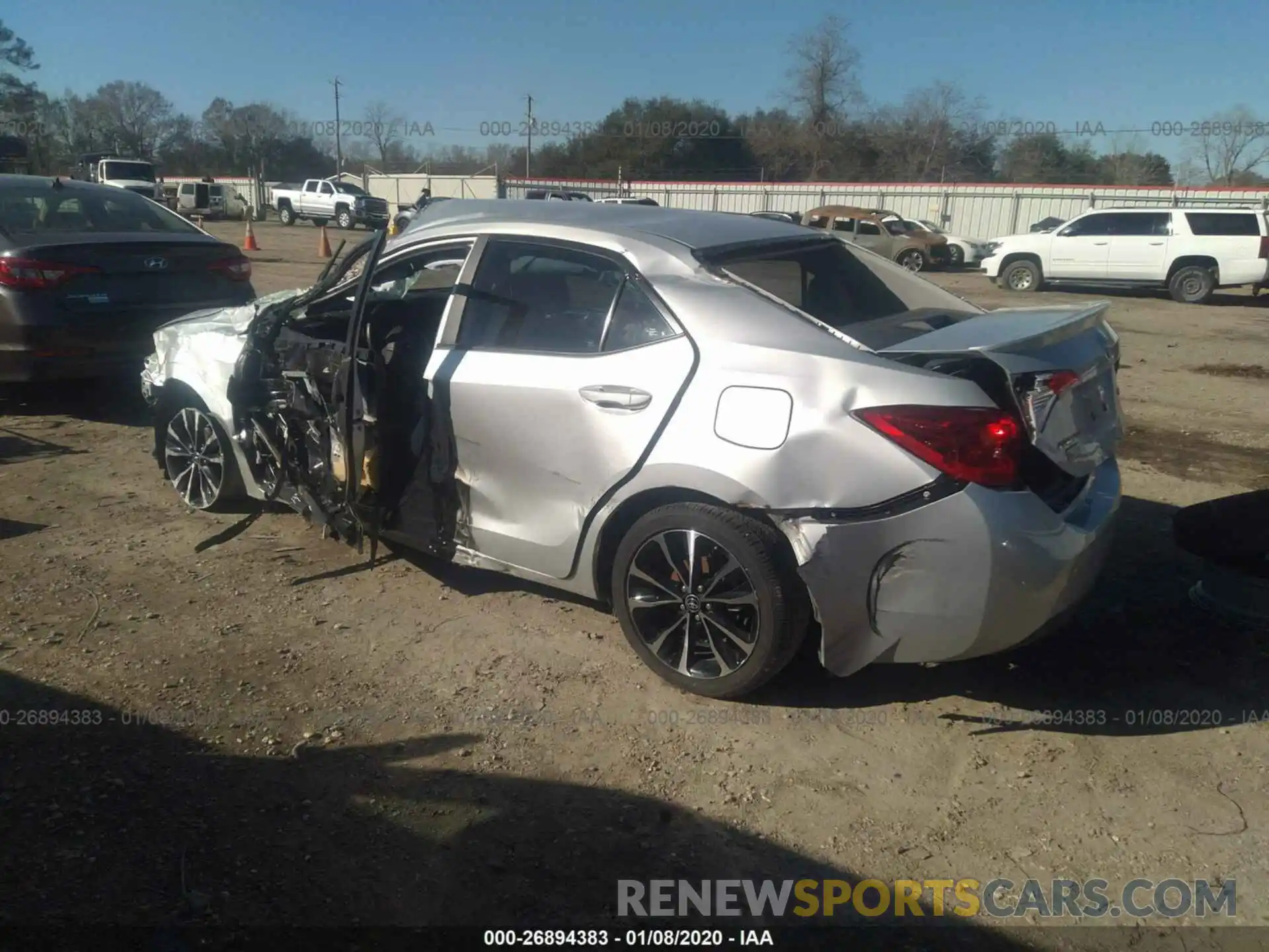 3 Photograph of a damaged car 2T1BURHE8KC143188 TOYOTA COROLLA 2019