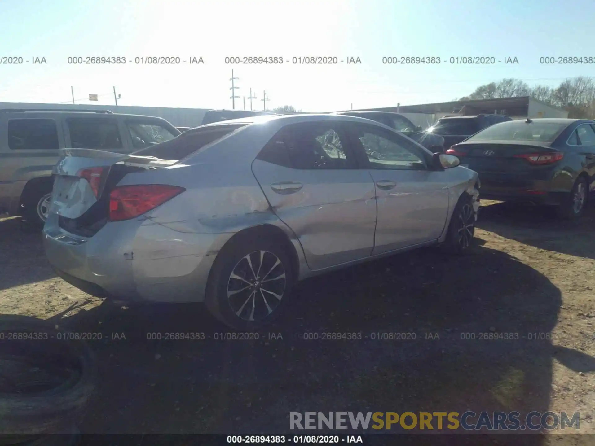 4 Photograph of a damaged car 2T1BURHE8KC143188 TOYOTA COROLLA 2019