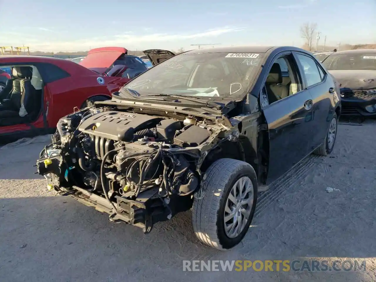 2 Photograph of a damaged car 2T1BURHE8KC143420 TOYOTA COROLLA 2019