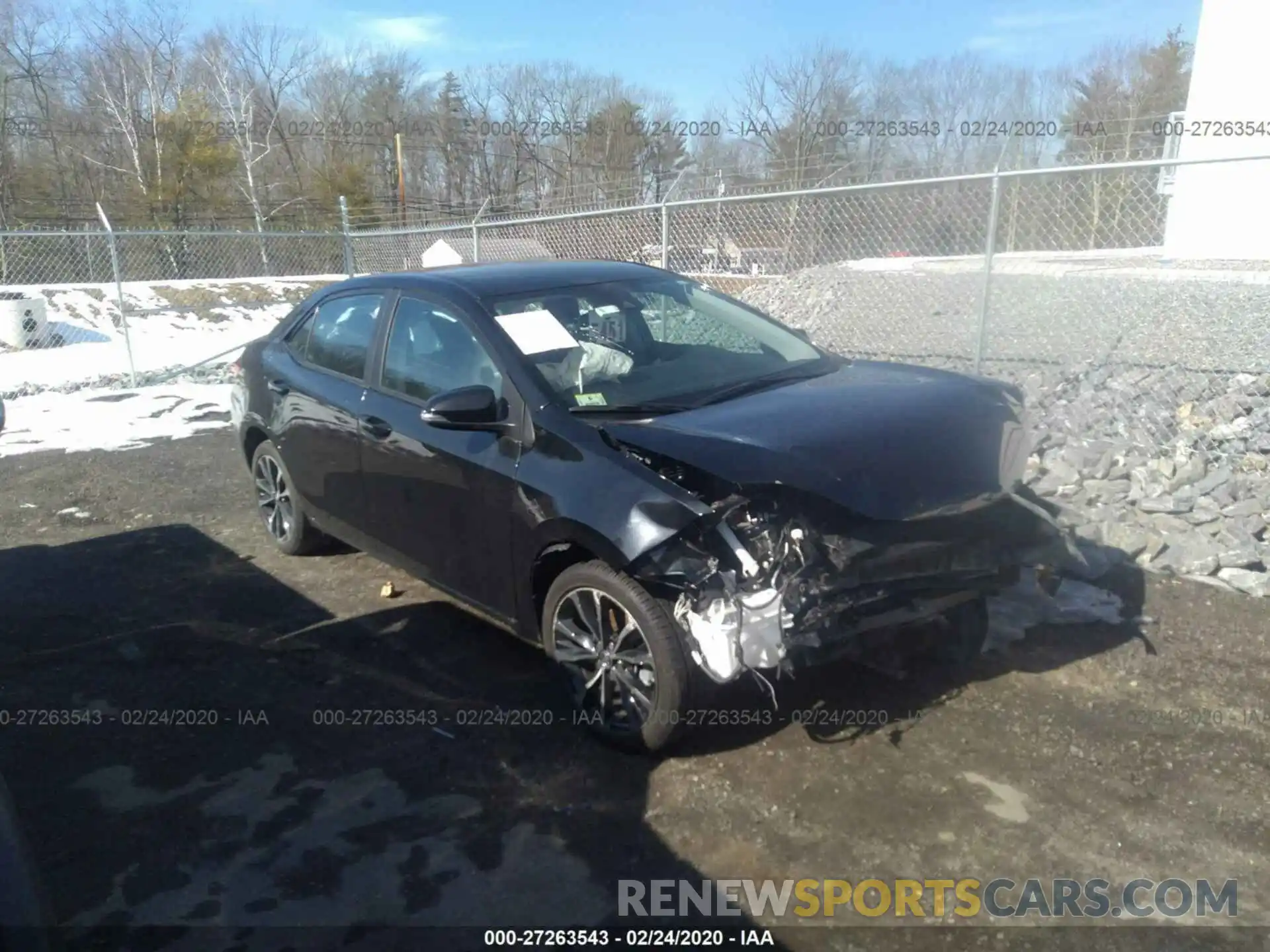 1 Photograph of a damaged car 2T1BURHE8KC143658 TOYOTA COROLLA 2019