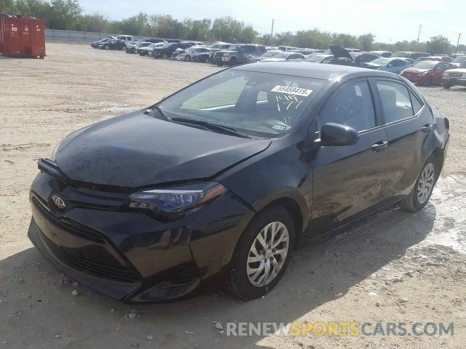 2 Photograph of a damaged car 2T1BURHE8KC144177 TOYOTA COROLLA 2019