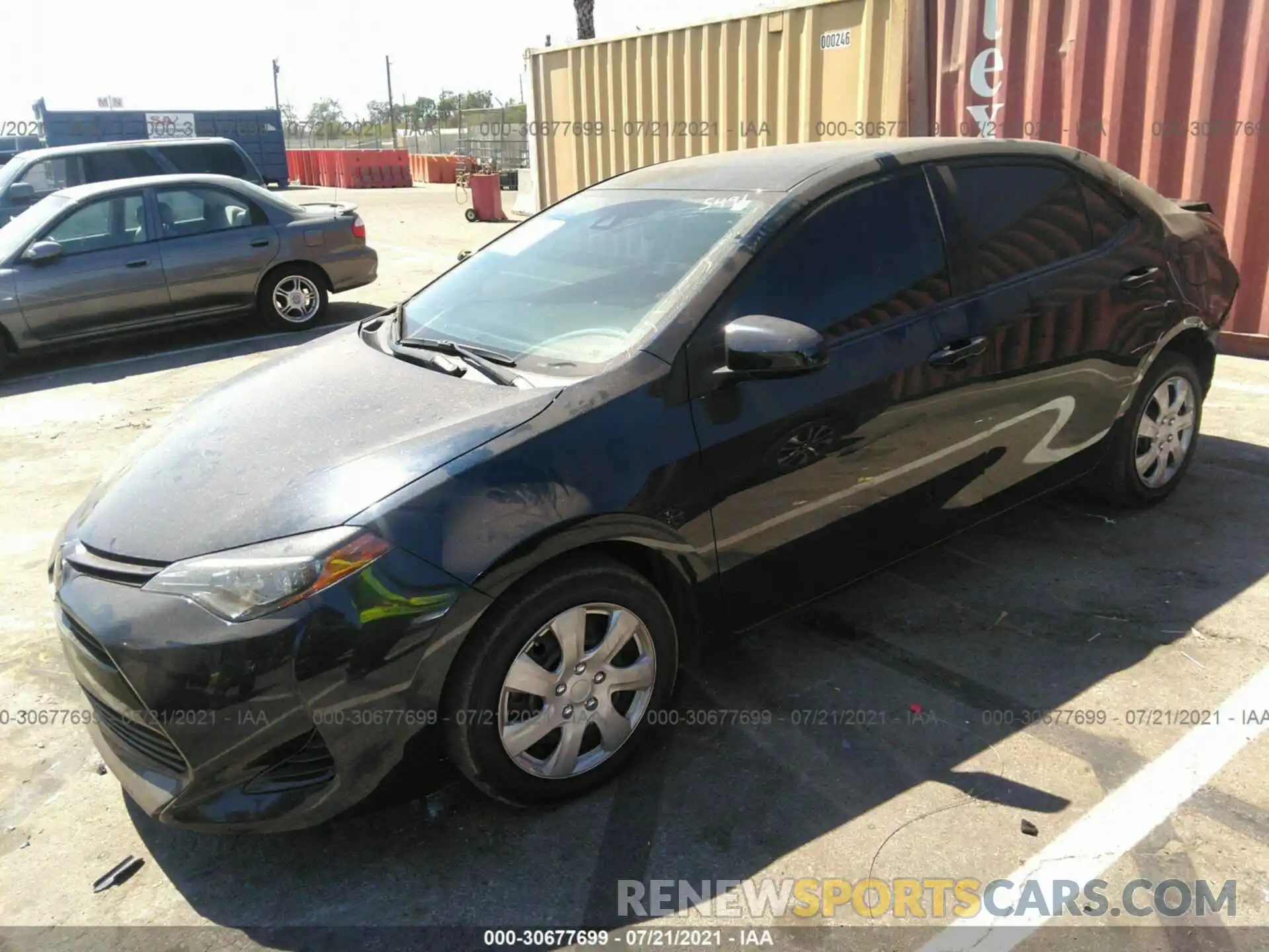 2 Photograph of a damaged car 2T1BURHE8KC145104 TOYOTA COROLLA 2019