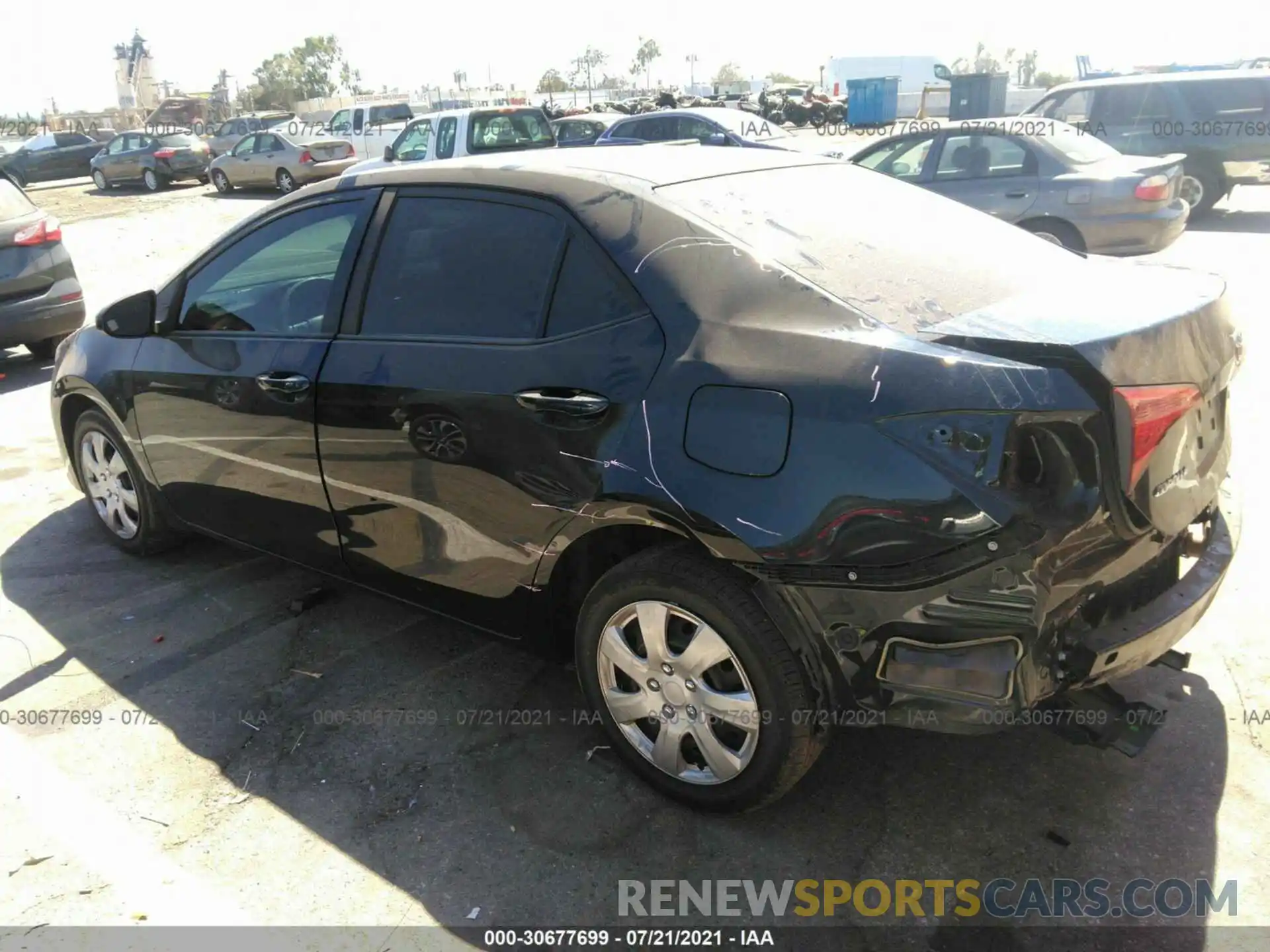 3 Photograph of a damaged car 2T1BURHE8KC145104 TOYOTA COROLLA 2019