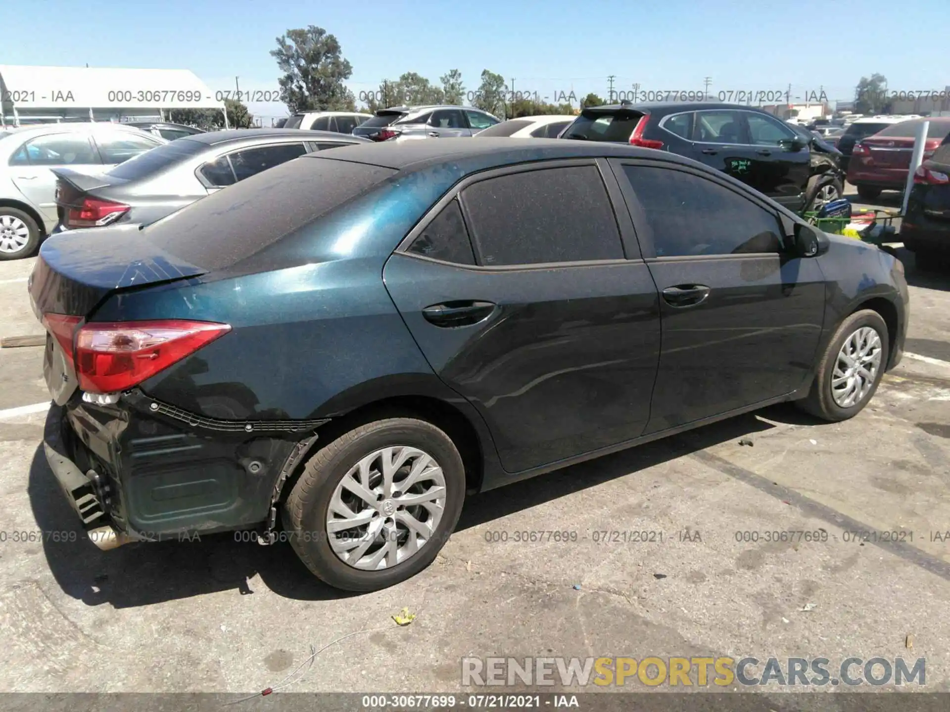 4 Photograph of a damaged car 2T1BURHE8KC145104 TOYOTA COROLLA 2019