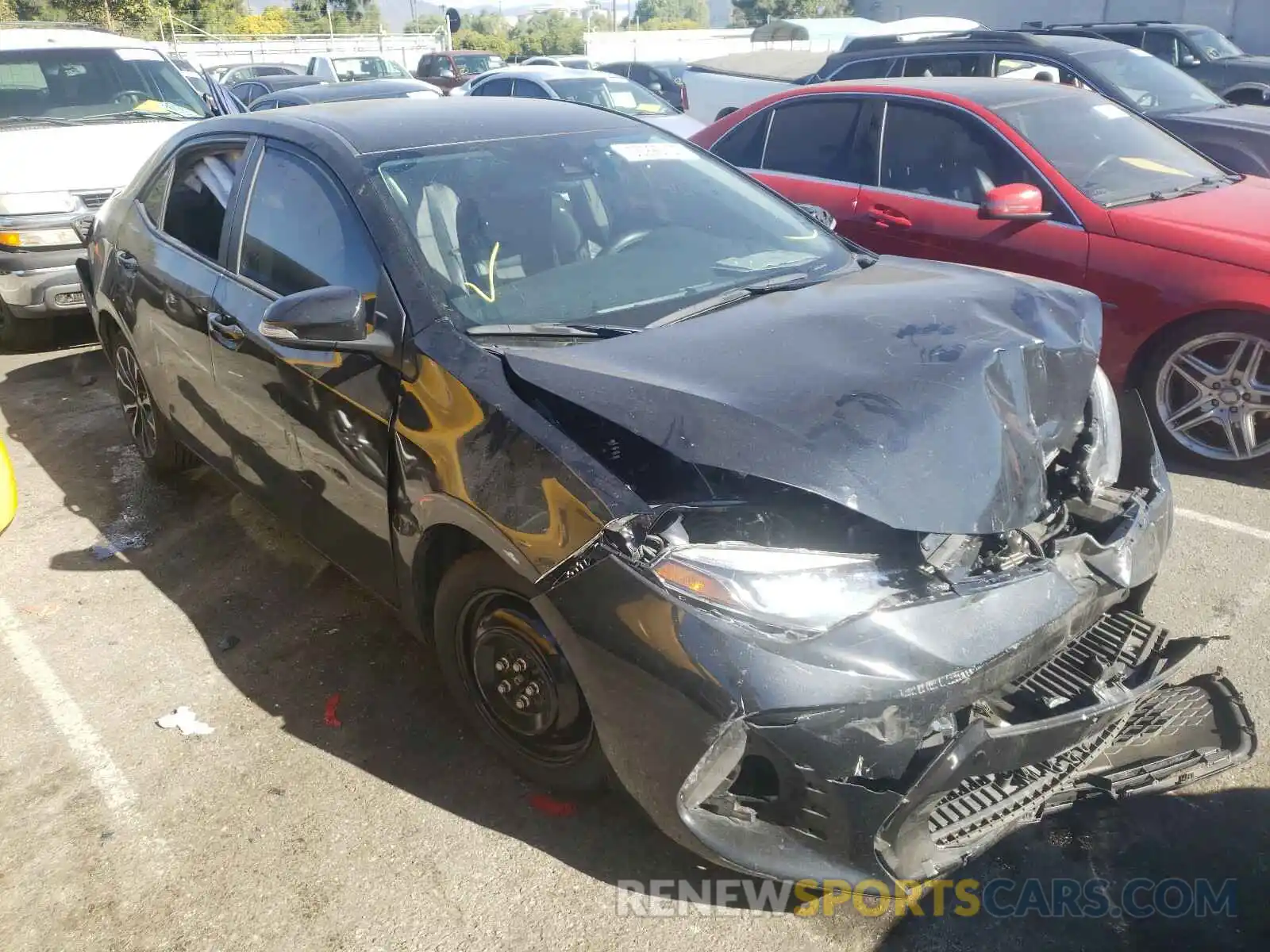 1 Photograph of a damaged car 2T1BURHE8KC145376 TOYOTA COROLLA 2019