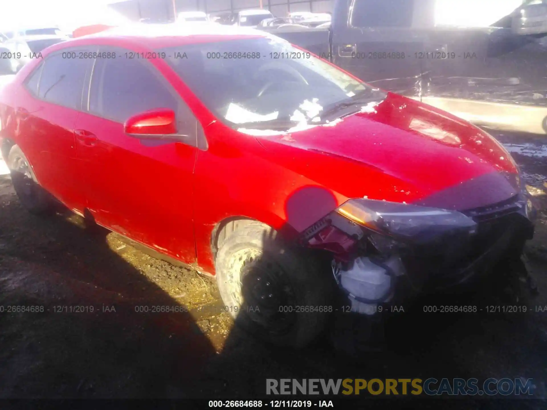 1 Photograph of a damaged car 2T1BURHE8KC146107 TOYOTA COROLLA 2019