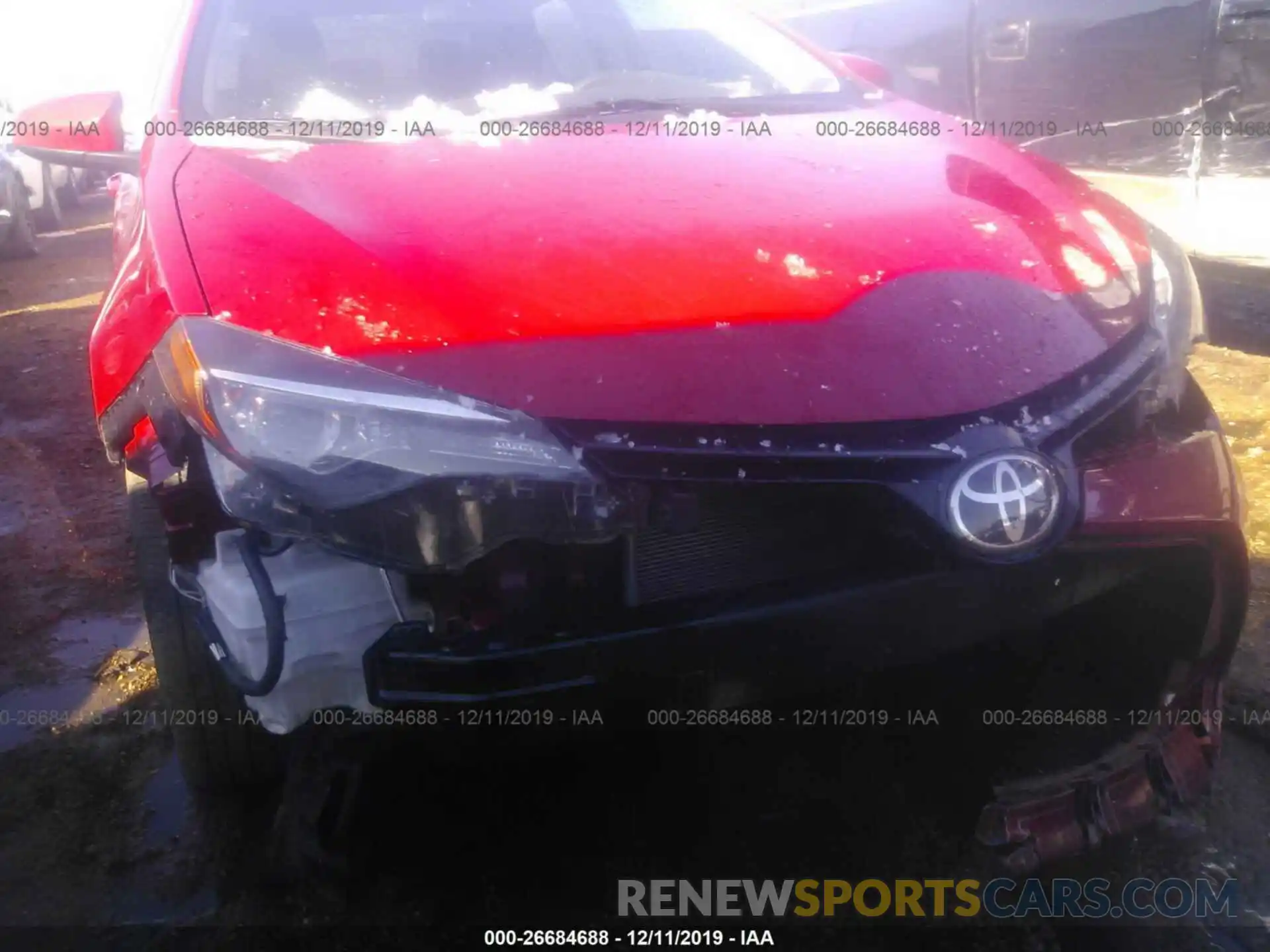 6 Photograph of a damaged car 2T1BURHE8KC146107 TOYOTA COROLLA 2019