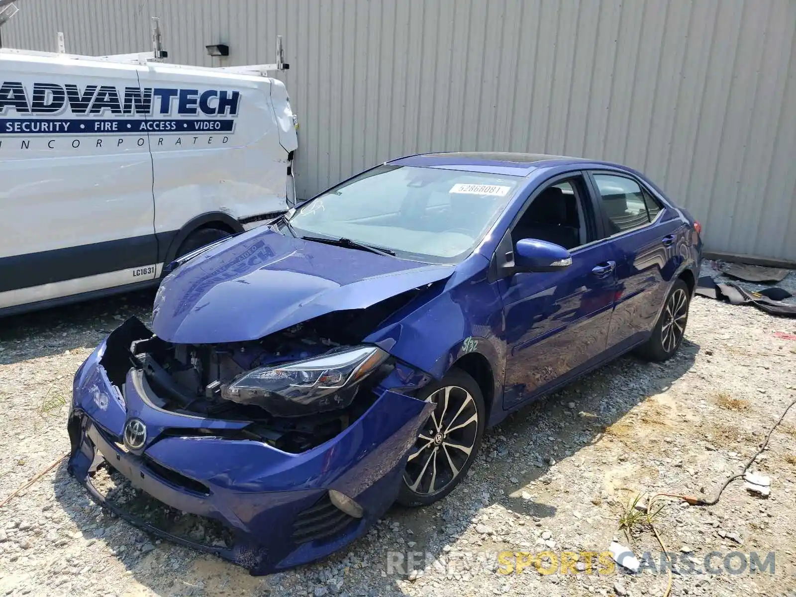 2 Photograph of a damaged car 2T1BURHE8KC146916 TOYOTA COROLLA 2019