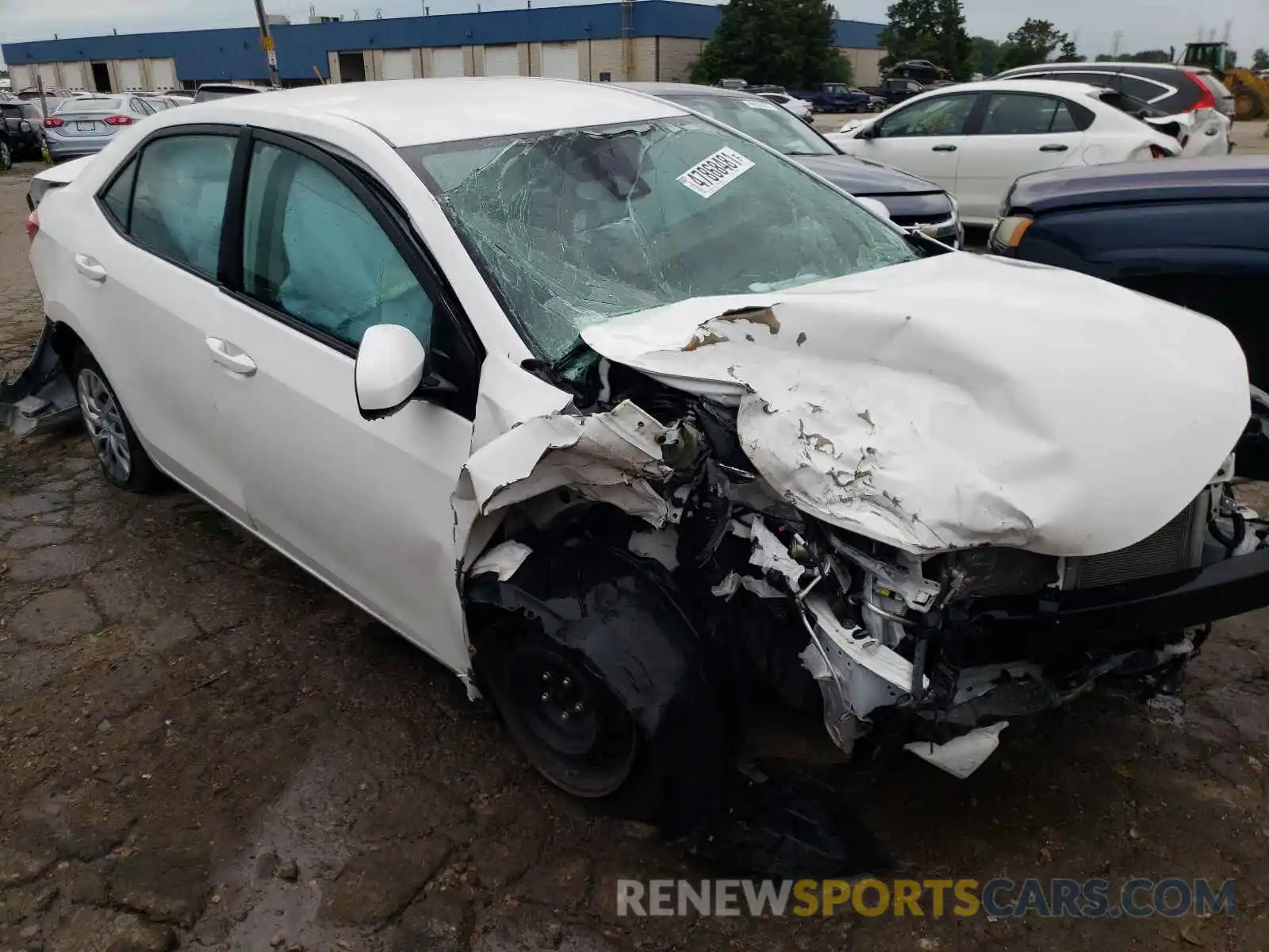 1 Photograph of a damaged car 2T1BURHE8KC147306 TOYOTA COROLLA 2019