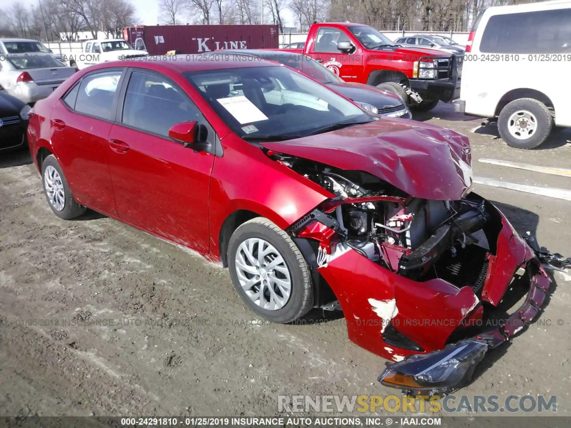 1 Photograph of a damaged car 2T1BURHE8KC147337 TOYOTA COROLLA 2019